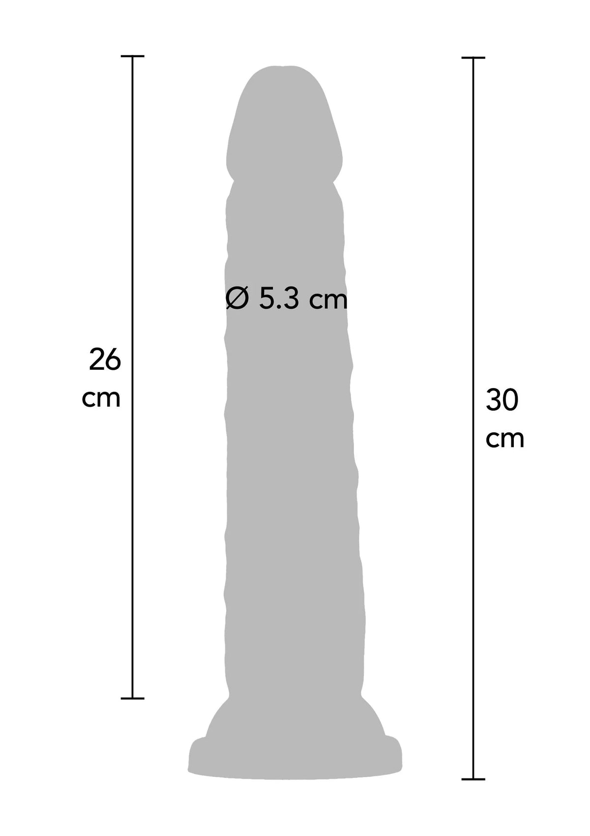 Bestel: Deluxe Dual Density Dong TPE 30 cm - bij Happytoys.nl, happytoys.be, Happytoys.ae: erotische sex webshop | liever Happy dan Easy âââââ