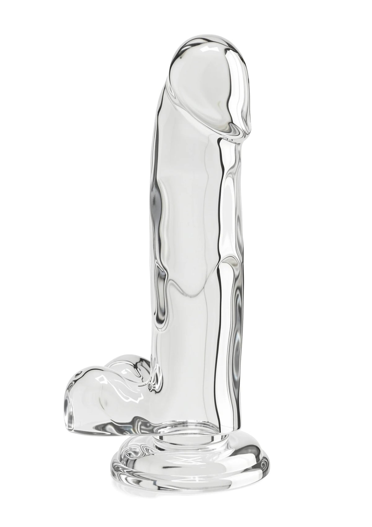 Bestel: Get Real Clear Dildo with Balls 7' by ToyJoy - bij Happytoys.nl, happytoys.be, Happytoys.ae: erotische sex webshop | liever Happy dan Easy âââââ - Default Title - 10125 - CLEAR