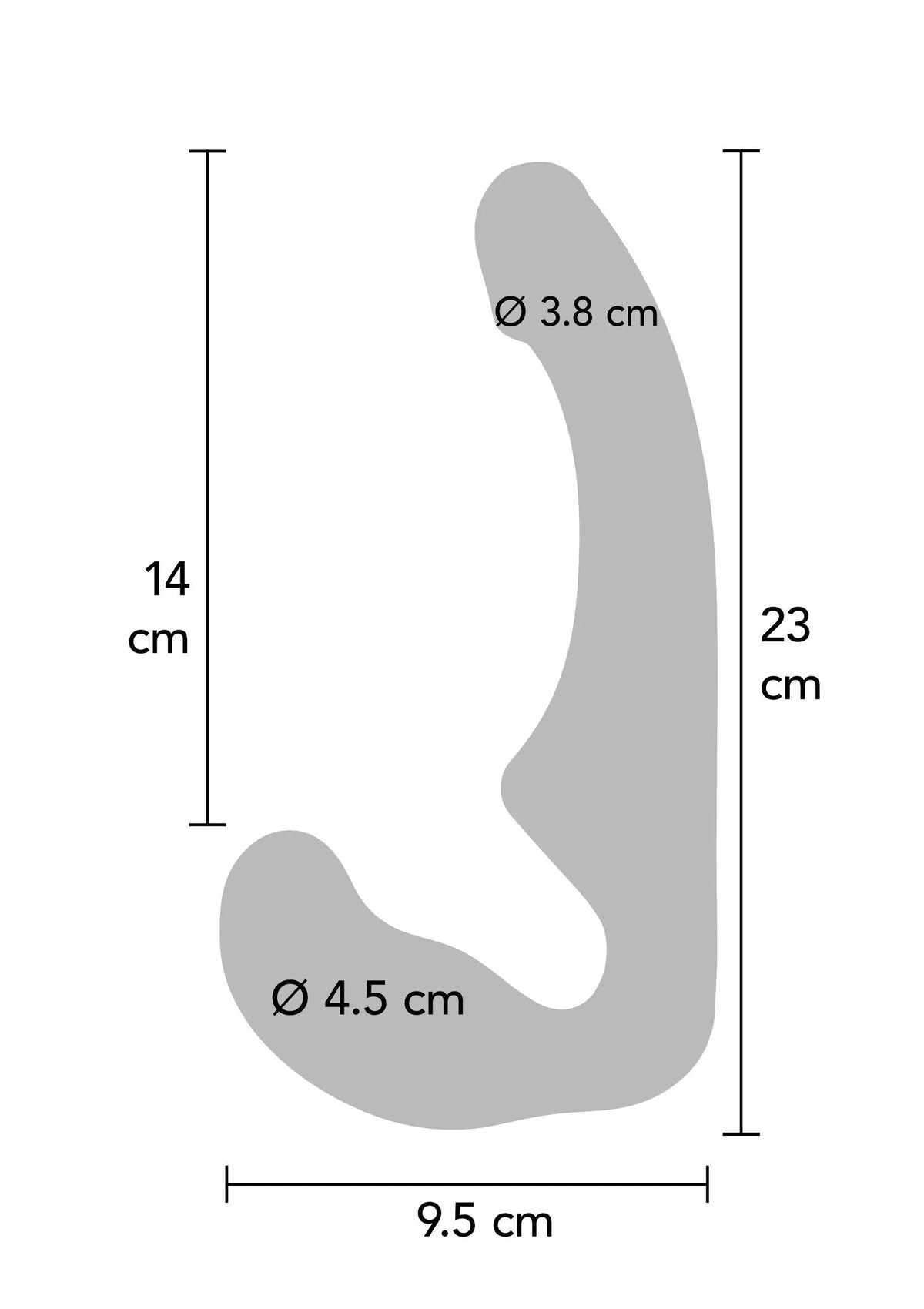 Bestel: Strapless Strap - on Silicone 23 cm by ToyJoy - bij Happytoys.nl, happytoys.be, Happytoys.ae: erotische sex webshop | liever Happy dan Easy ⭐⭐⭐⭐⭐