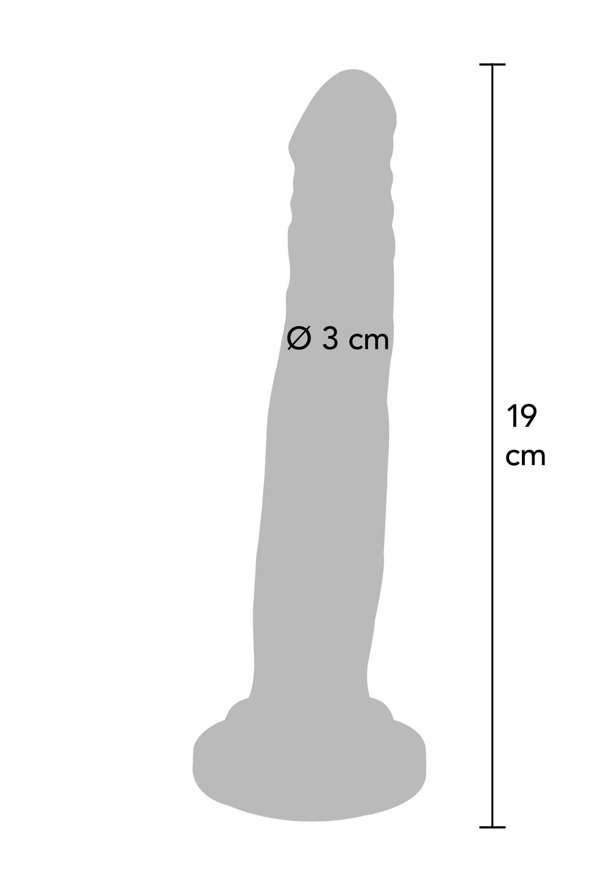 Bestel: Dual Density Dong TPE 19 cm by ToyJoy - bij Happytoys.nl, happytoys.be, Happytoys.ae: erotische sex webshop | liever Happy dan Easy âââââ