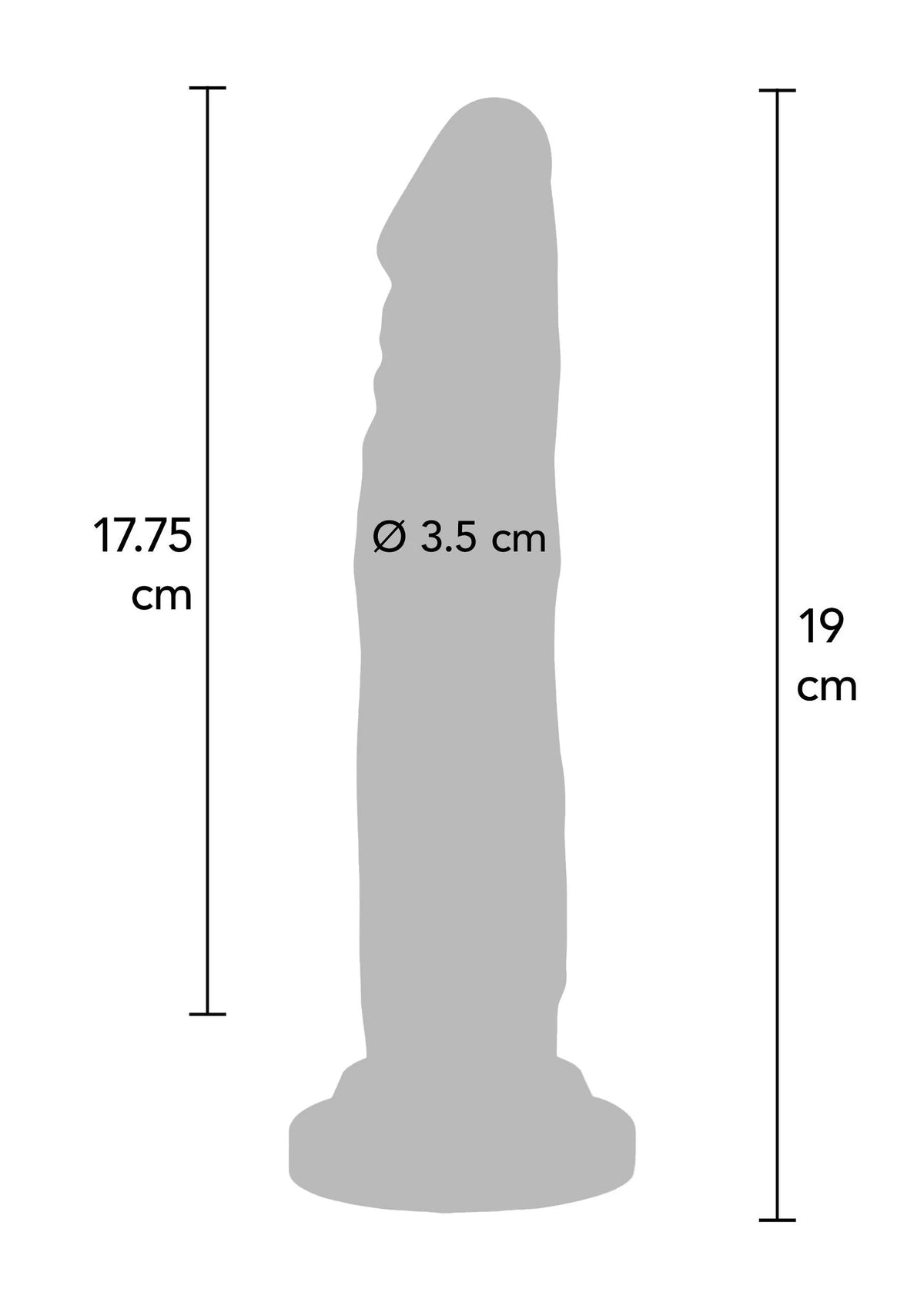 Bestel: Happy Dicks Dong PVC 19 cm - bij Happytoys.nl, happytoys.be, Happytoys.ae: erotische sex webshop | liever Happy dan Easy âââââ