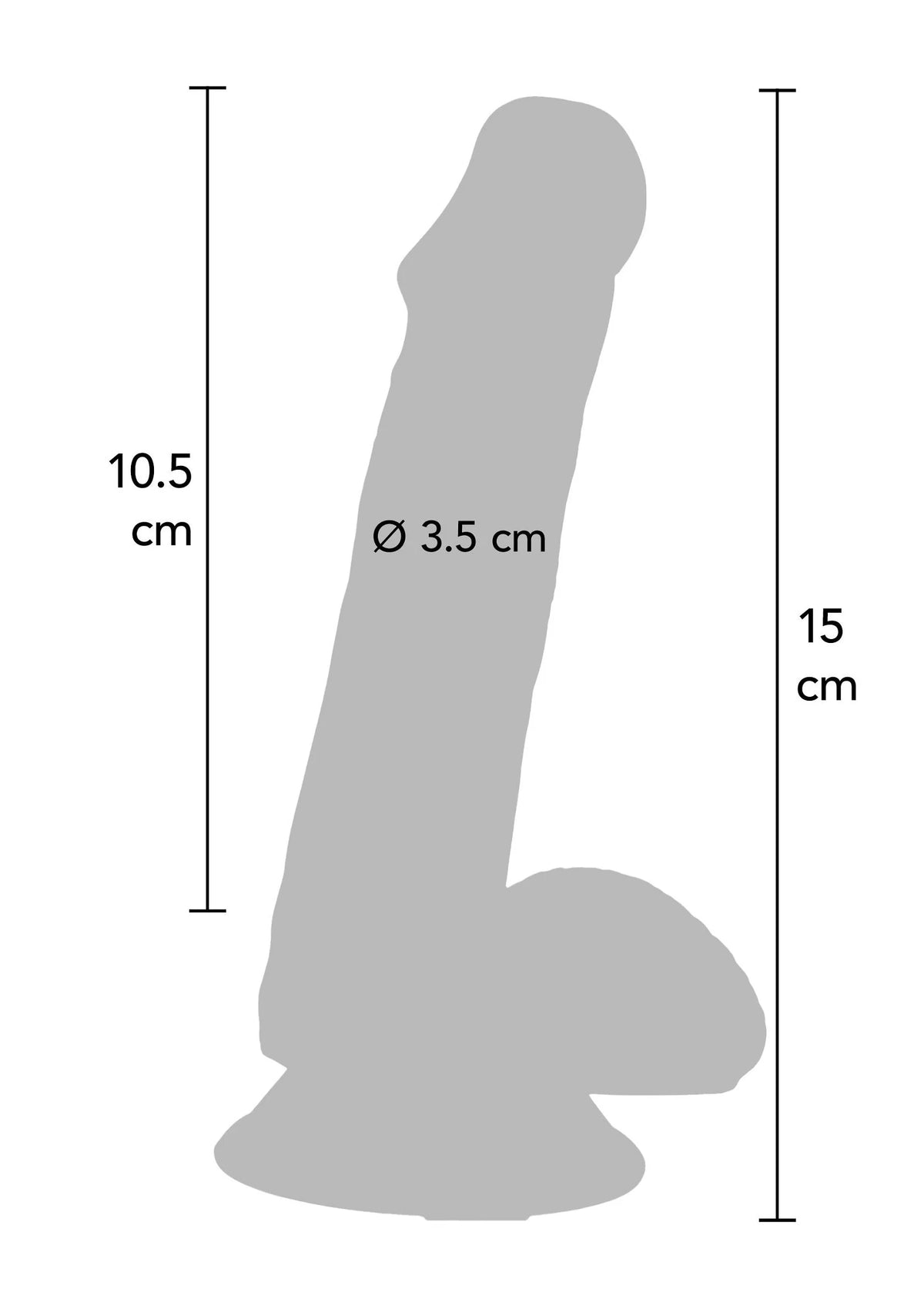 Bestel: Happy Dicks Dildo PVC 15 cm - bij Happytoys.nl, happytoys.be, Happytoys.ae: erotische sex webshop | liever Happy dan Easy âââââ