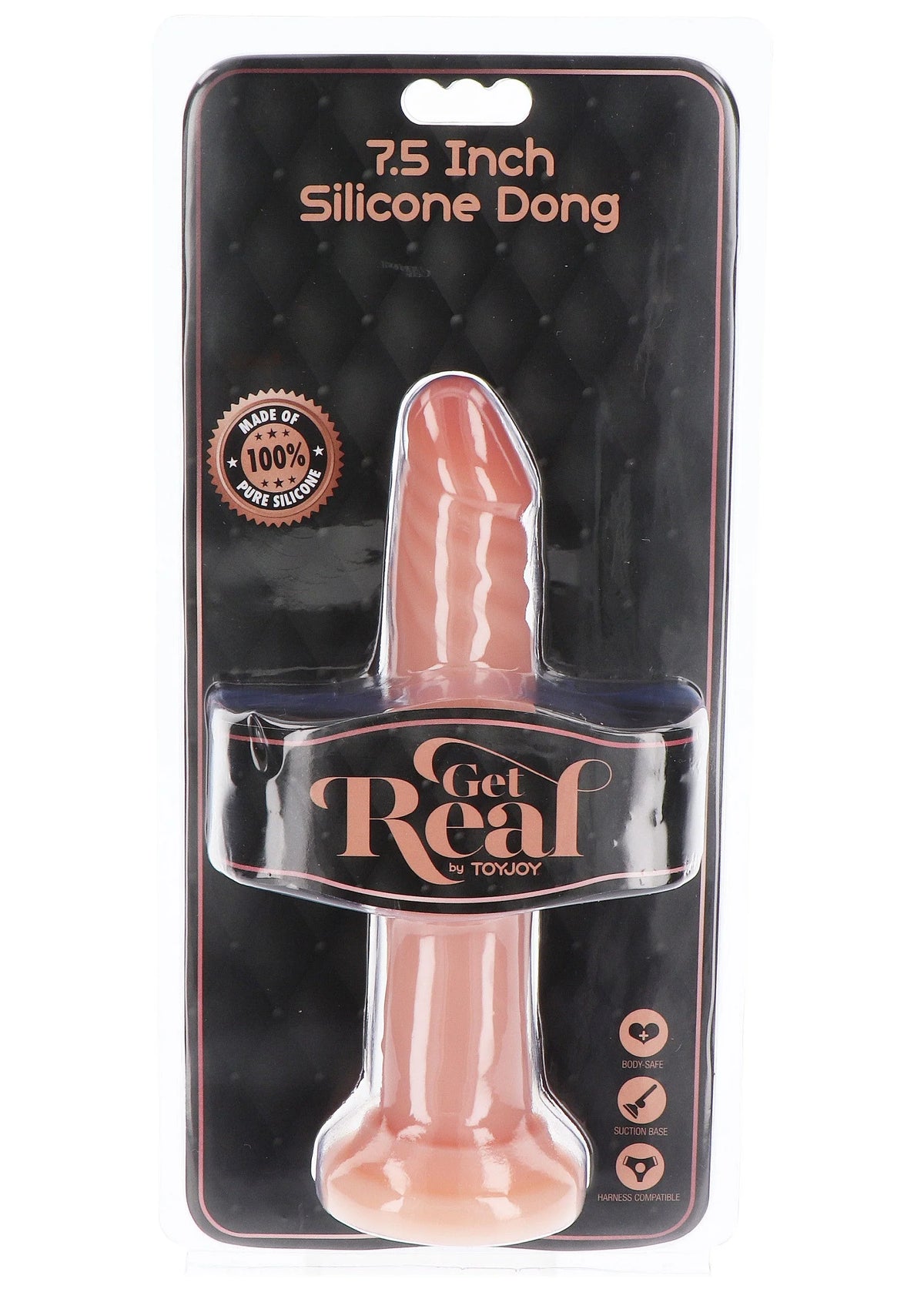 Bestel: Dong Silicone 19 cm by ToyJoy Get Real - bij Happytoys.nl, happytoys.be, Happytoys.ae: erotische sex webshop | liever Happy dan Easy âââââ