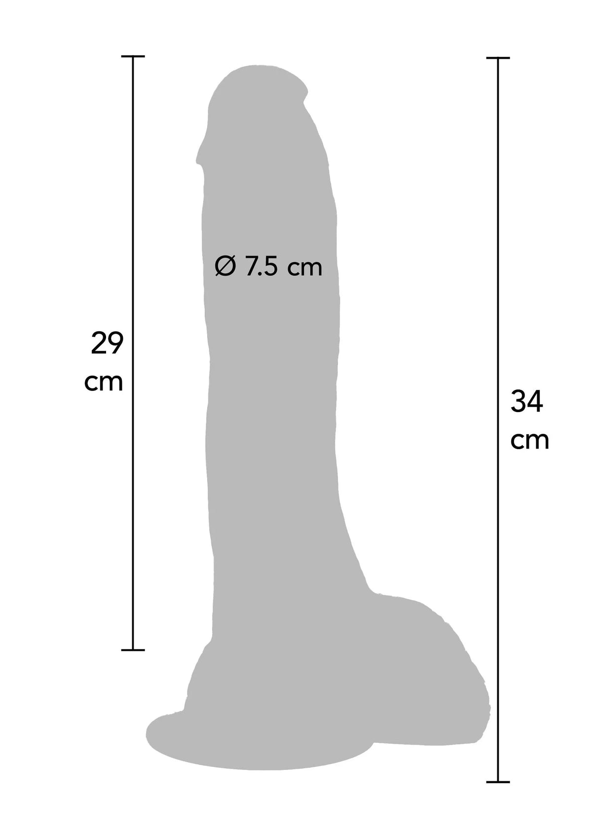 Bestel: Extreme XXXL Dildo PVC 34 cm by ToyJoy - bij Happytoys.nl, happytoys.be, Happytoys.ae: erotische sex webshop | liever Happy dan Easy âââââ
