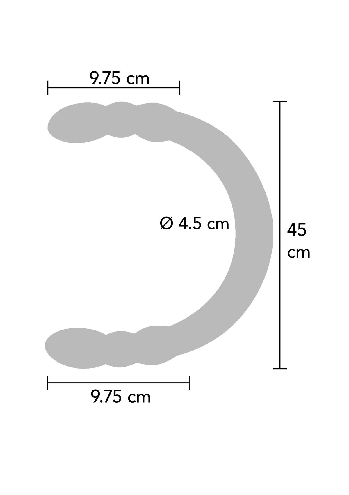 Bestel: Classics Double Digger 45 cm Dong by ToyJoy - bij Happytoys.nl, happytoys.be, Happytoys.ae: erotische sex webshop | liever Happy dan Easy ⭐⭐⭐⭐⭐