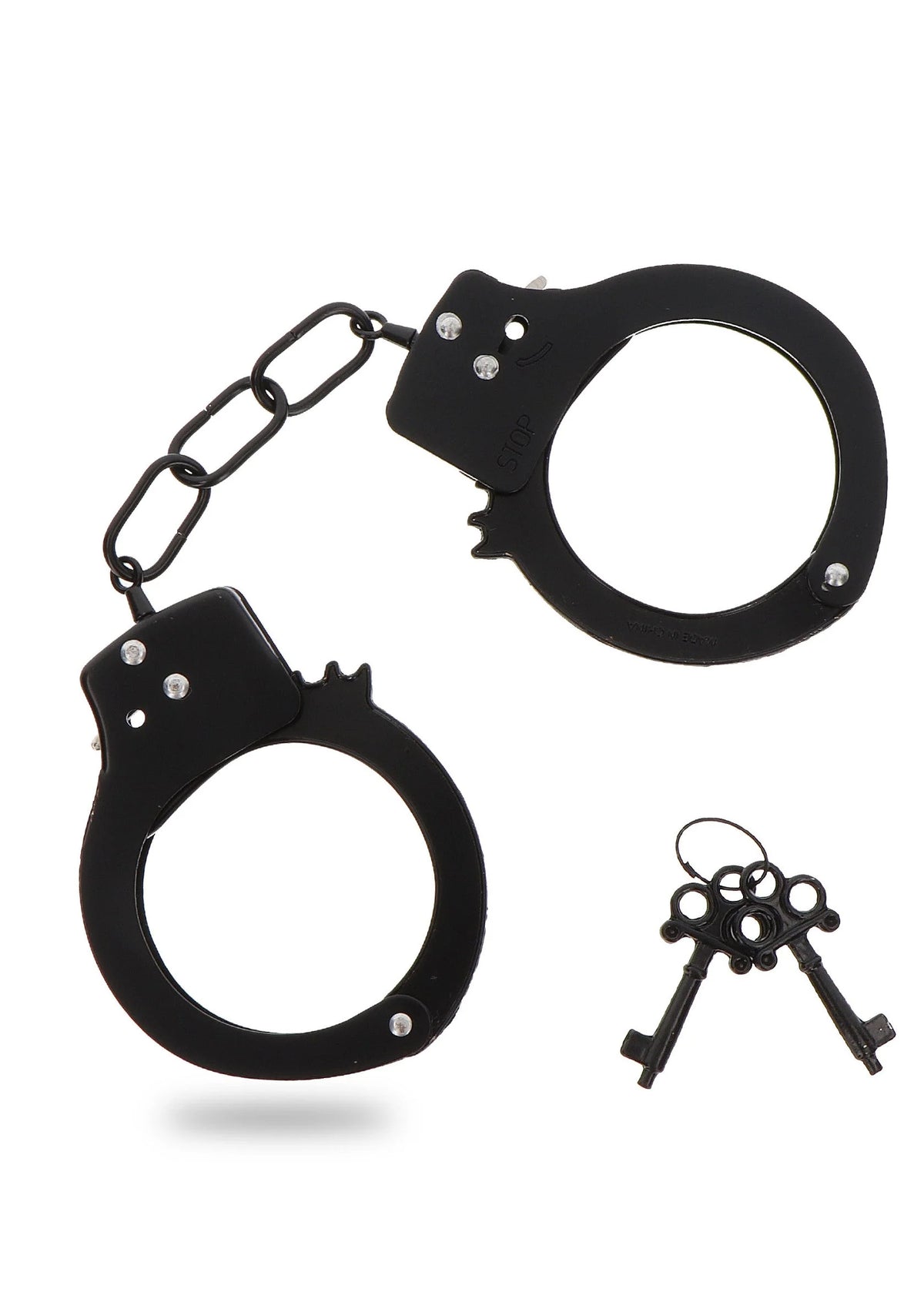 Bestel: Metal Handcuffs by ToyJoy - bij Happytoys.nl, happytoys.be, Happytoys.ae: erotische sex webshop | liever Happy dan Easy ⭐⭐⭐⭐⭐ - Zwart - 10351 - BLACK