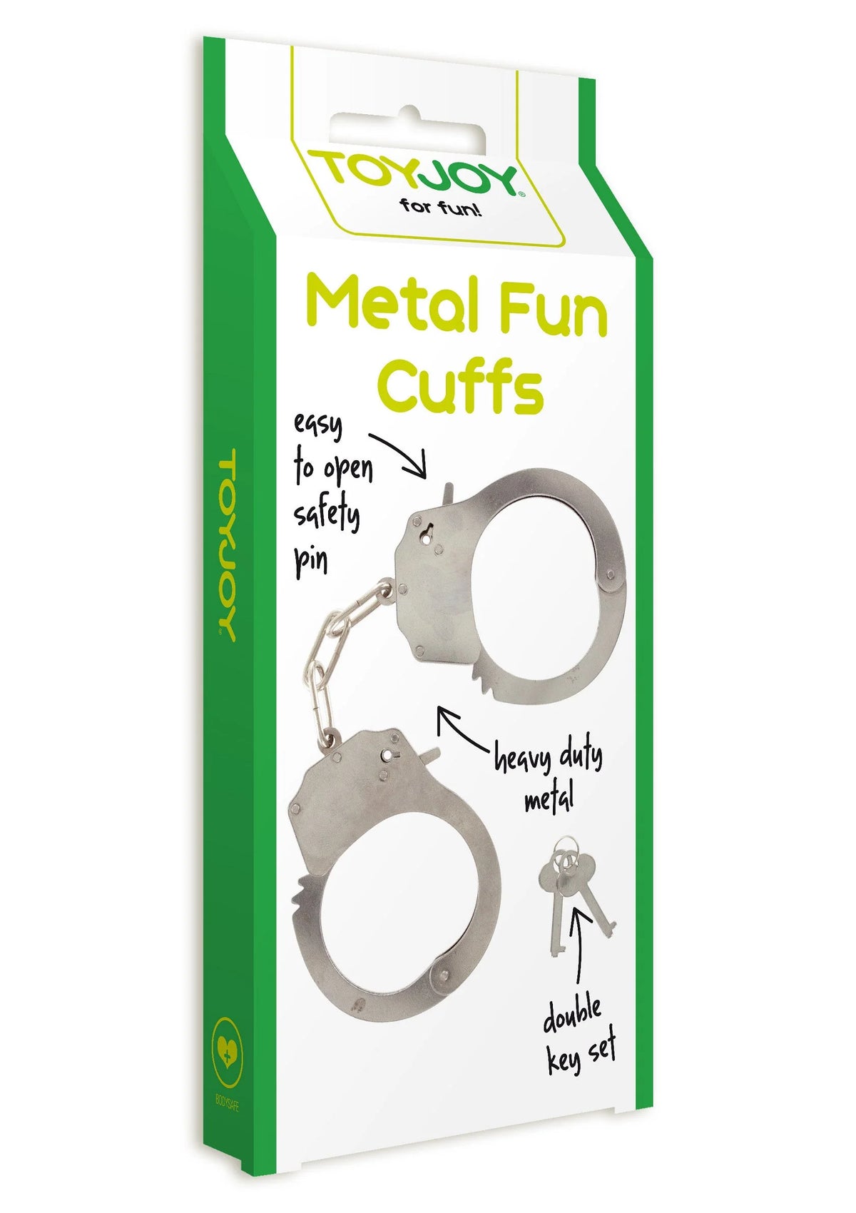 Bestel: Metal Handcuffs by ToyJoy - bij Happytoys.nl, happytoys.be, Happytoys.ae: erotische sex webshop | liever Happy dan Easy ⭐⭐⭐⭐⭐