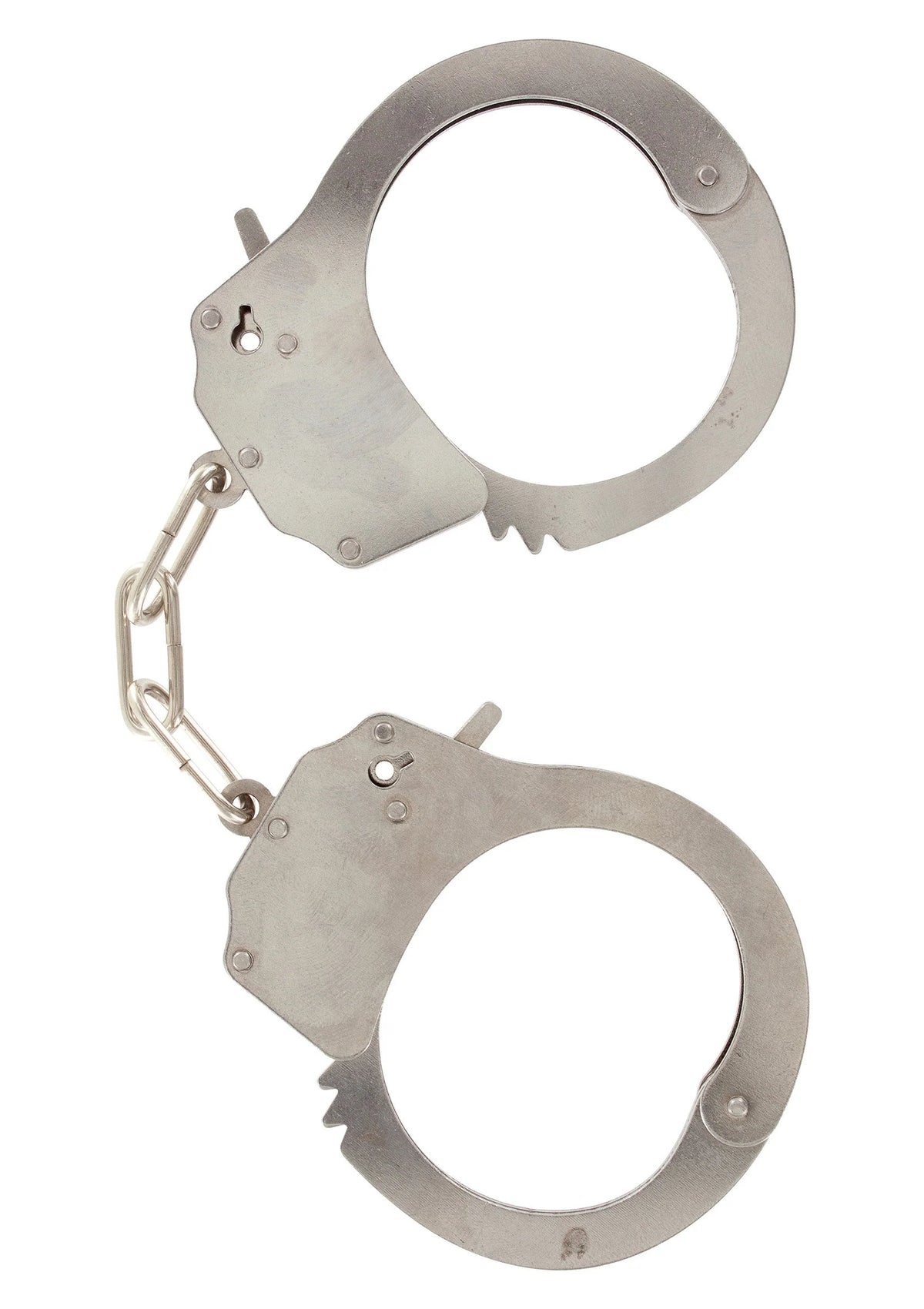 Bestel: Metal Handcuffs by ToyJoy - bij Happytoys.nl, happytoys.be, Happytoys.ae: erotische sex webshop | liever Happy dan Easy ⭐⭐⭐⭐⭐ - Silver - 10351 - SILVER