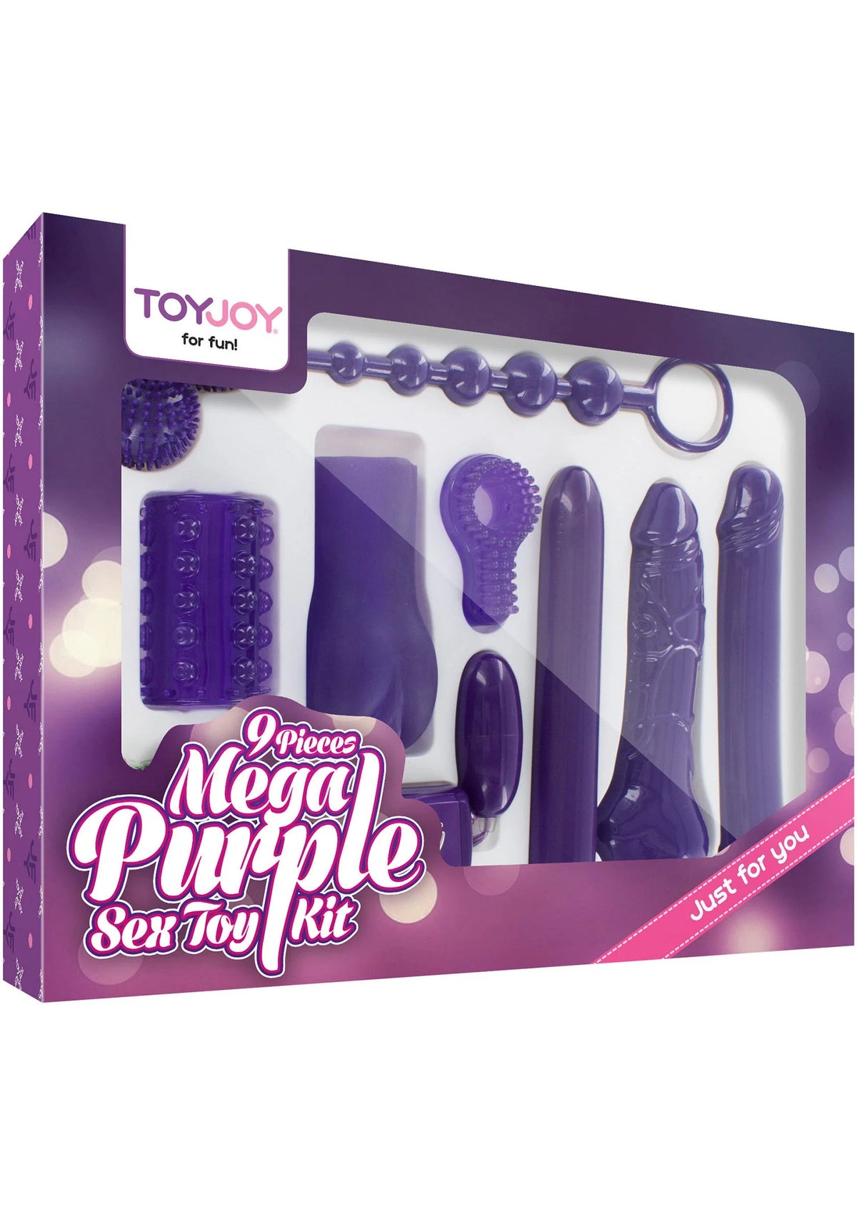 Bestel: Just for You Mega Sex Toy Kit by ToyJoy - bij Happytoys.nl, happytoys.be, Happytoys.ae: erotische sex webshop | liever Happy dan Easy ⭐⭐⭐⭐⭐ - Default Title - 10439 - PURPLE