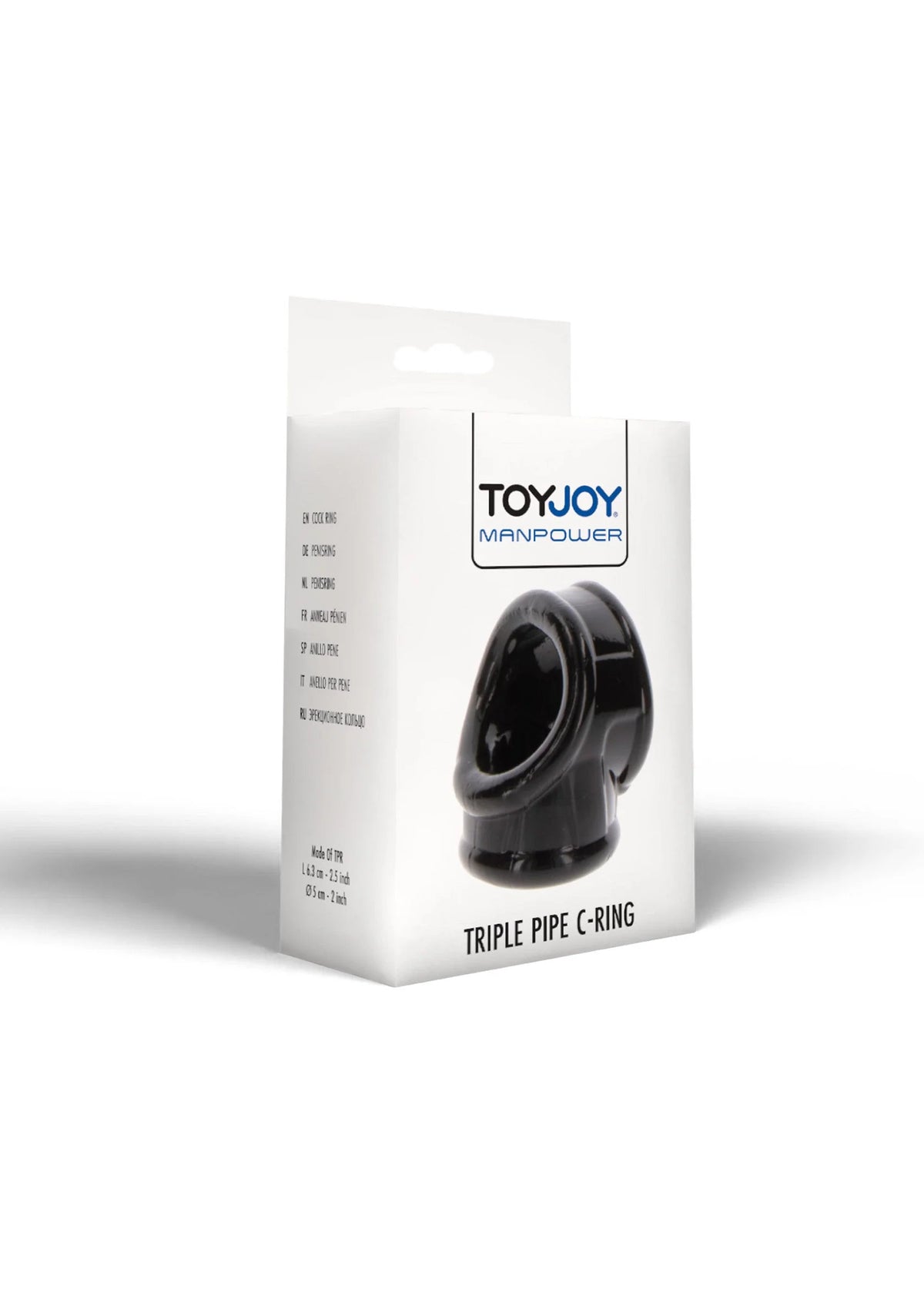 Bestel: Triple Pipe C - Ring by ToyJoy Manpower - cockrings bij Happytoys.nl, happytoys.be, Happytoys.ae: erotische sex webshop | liever Happy dan Easy âââââ