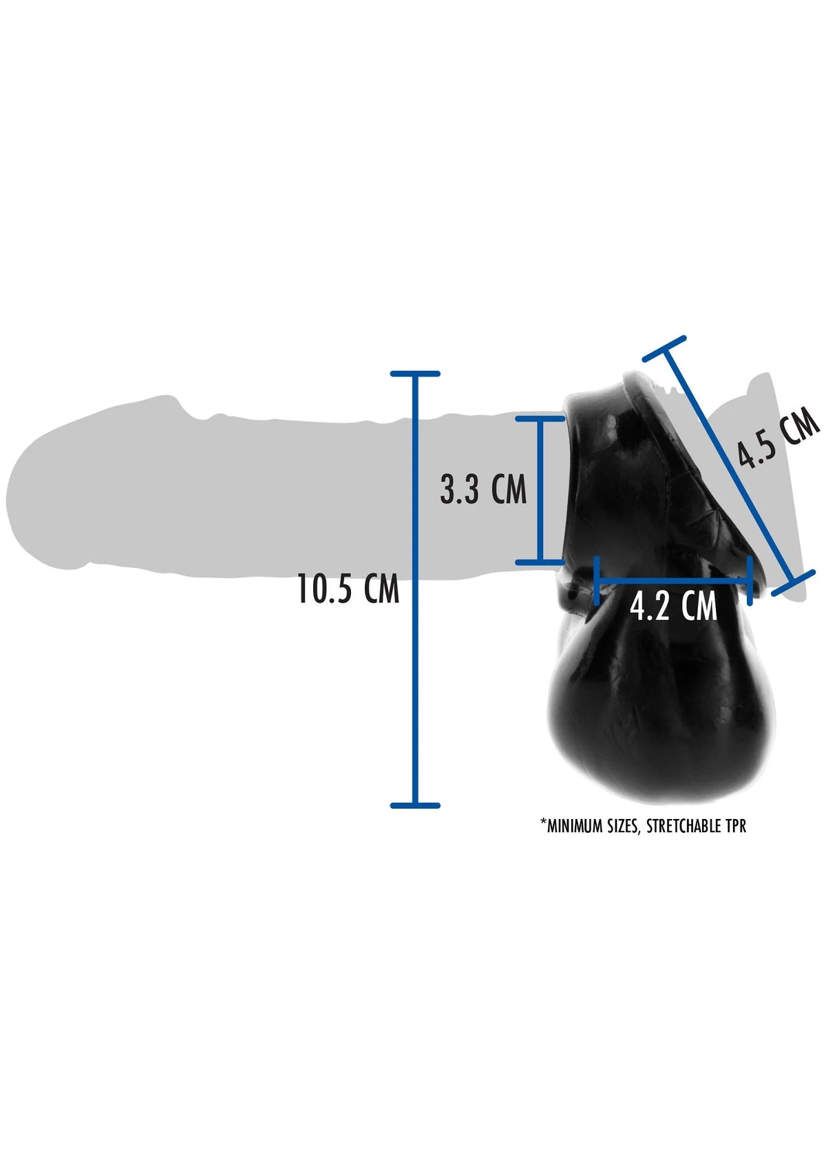 Bestel: Penis Ring with Scrotum Holder by ToyJoy Manpower - bij Happytoys.nl, happytoys.be, Happytoys.ae: erotische sex webshop | liever Happy dan Easy âââââ
