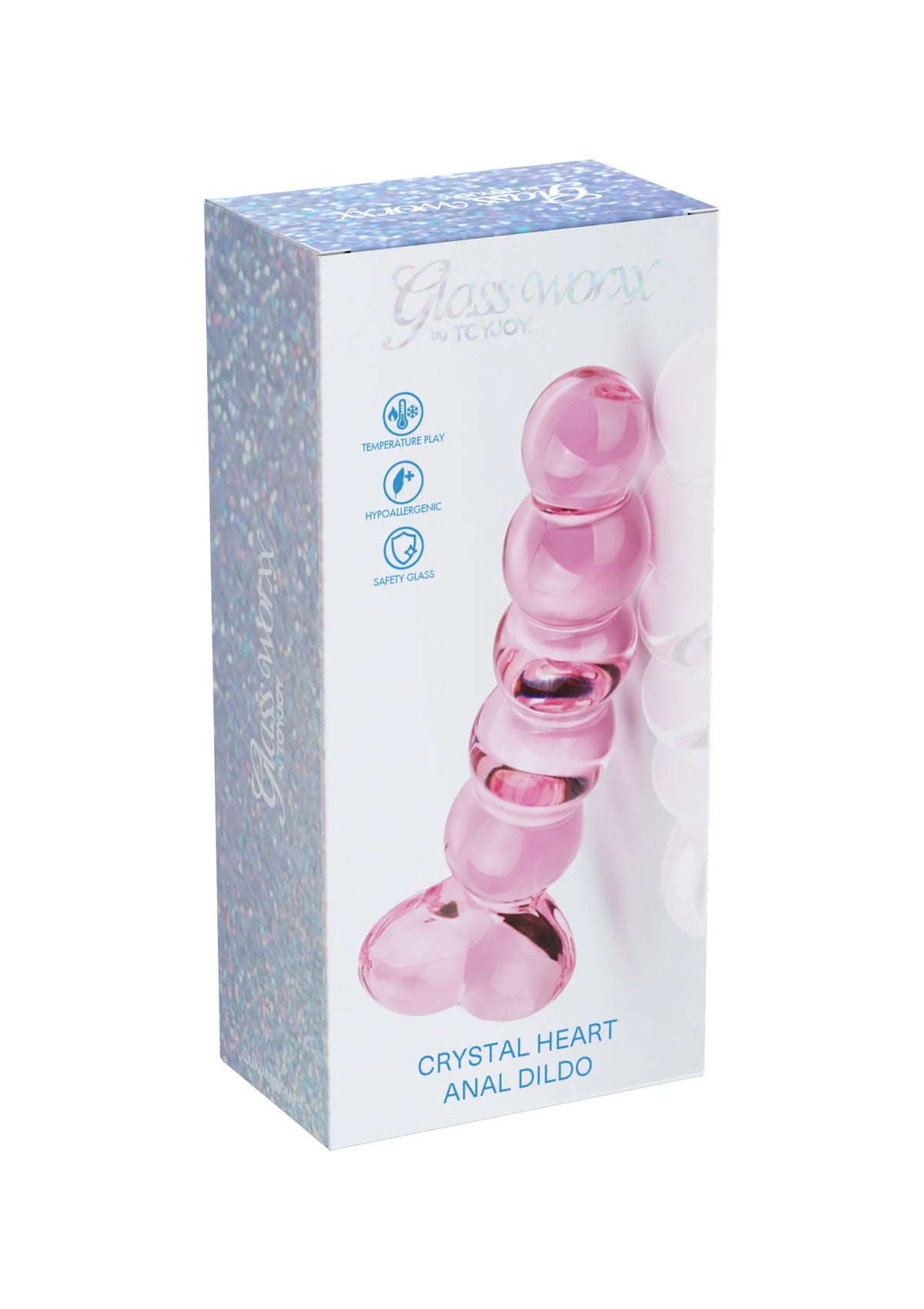 Bestel: Crystal Heart Anal Dildo by ToyJoy Glass Worxx - bij Happytoys.nl, happytoys.be, Happytoys.ae: erotische sex webshop | liever Happy dan Easy ⭐⭐⭐⭐⭐