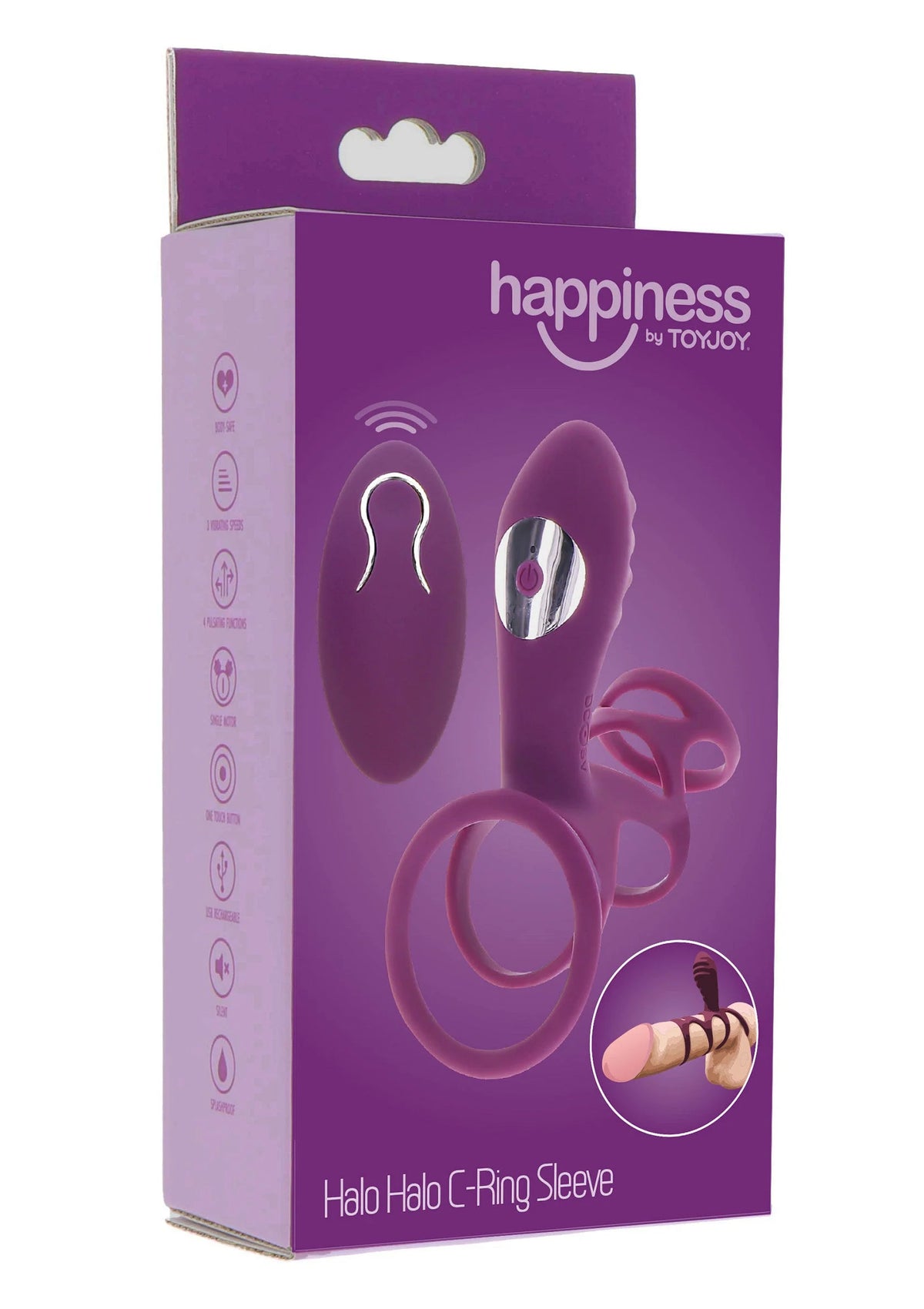 Bestel: Halo Halo C - Ring Sleeve by ToyJoy Happiness - bij Happytoys.nl, happytoys.be, Happytoys.ae: erotische sex webshop | liever Happy dan Easy âââââ