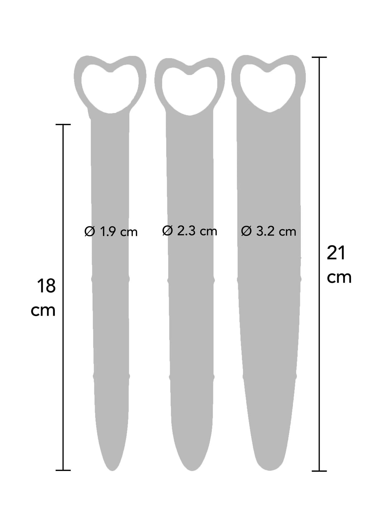 Bestel: Intimate Health by Mae B Silicone Vaginal Dilators 3pcs - bij Happytoys.nl, happytoys.be, Happytoys.ae: erotische sex webshop | liever Happy dan Easy ⭐⭐⭐⭐⭐