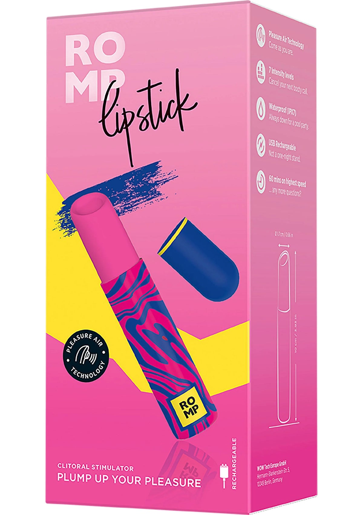Bestel: Lipstick Airpressure by Romp - bij Happytoys.nl, happytoys.be, Happytoys.ae: erotische sex webshop | liever Happy dan Easy ⭐⭐⭐⭐⭐