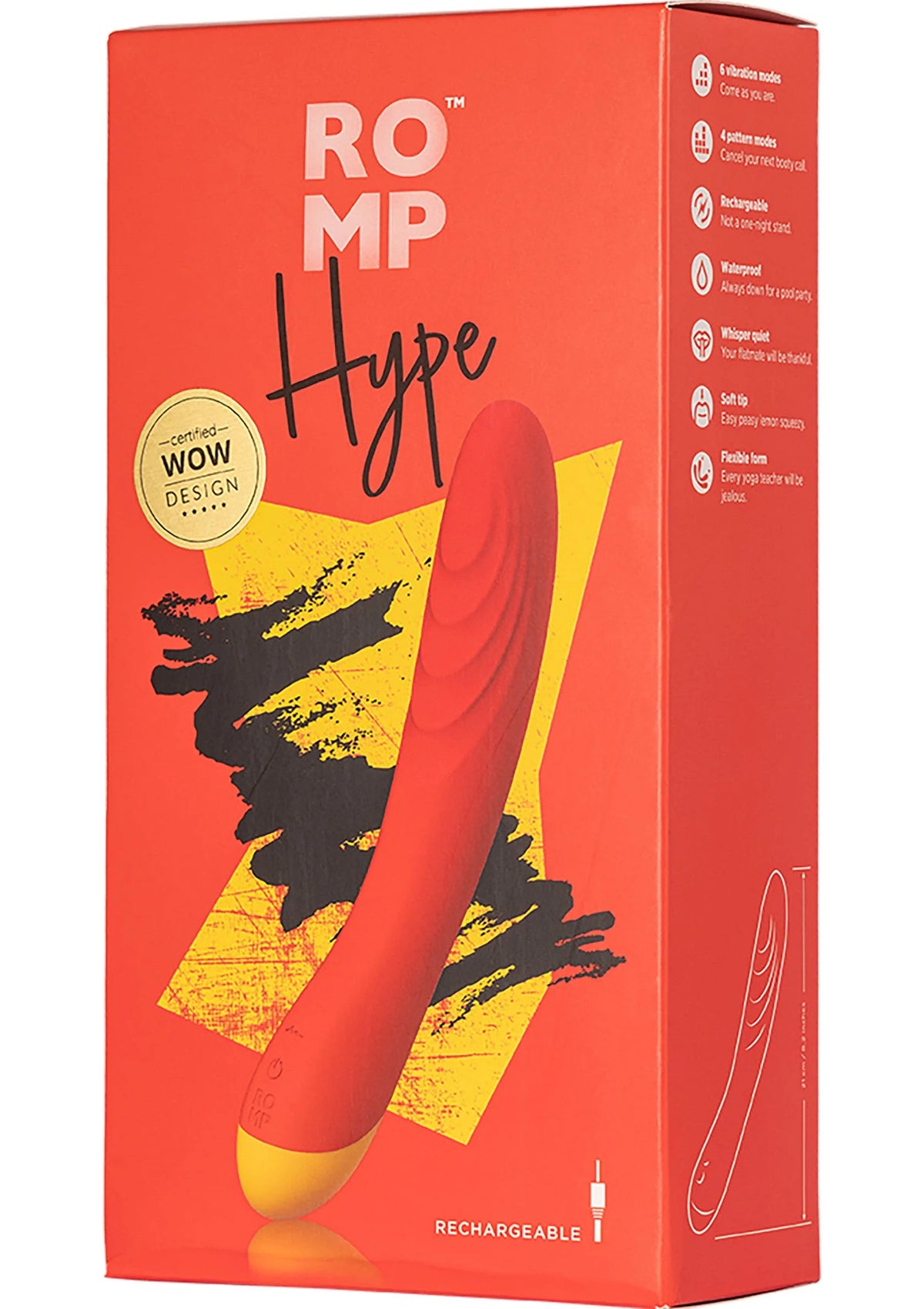 Bestel: Hype Vibrator by Romp - bij Happytoys.nl, happytoys.be, Happytoys.ae: erotische sex webshop | liever Happy dan Easy ⭐⭐⭐⭐⭐