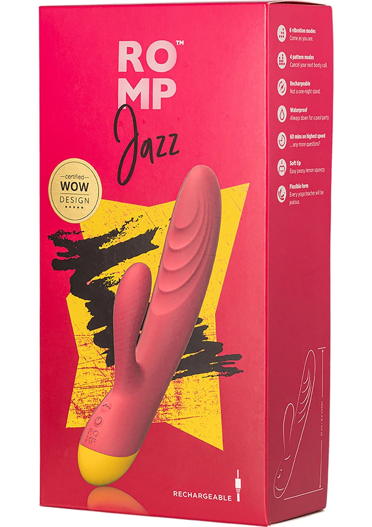 Bestel: Jazz Vibrator by Romp - bij Happytoys.nl, happytoys.be, Happytoys.ae: erotische sex webshop | liever Happy dan Easy ⭐⭐⭐⭐⭐