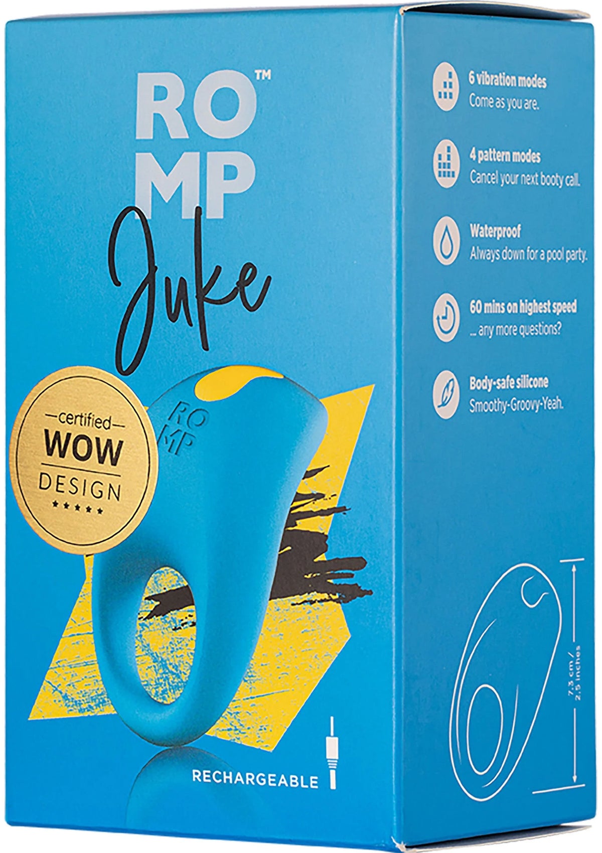 Bestel: Juke vibrating Cockring by Romp - bij Happytoys.nl, happytoys.be, Happytoys.ae: erotische sex webshop | liever Happy dan Easy ⭐⭐⭐⭐⭐