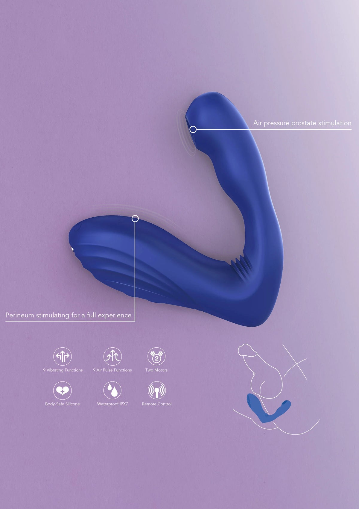Bestel: Alpha Arouser - Prostate Air Stimulator by Xocoon - bij Happytoys.nl, happytoys.be, Happytoys.ae: erotische sex webshop | liever Happy dan Easy ⭐⭐⭐⭐⭐