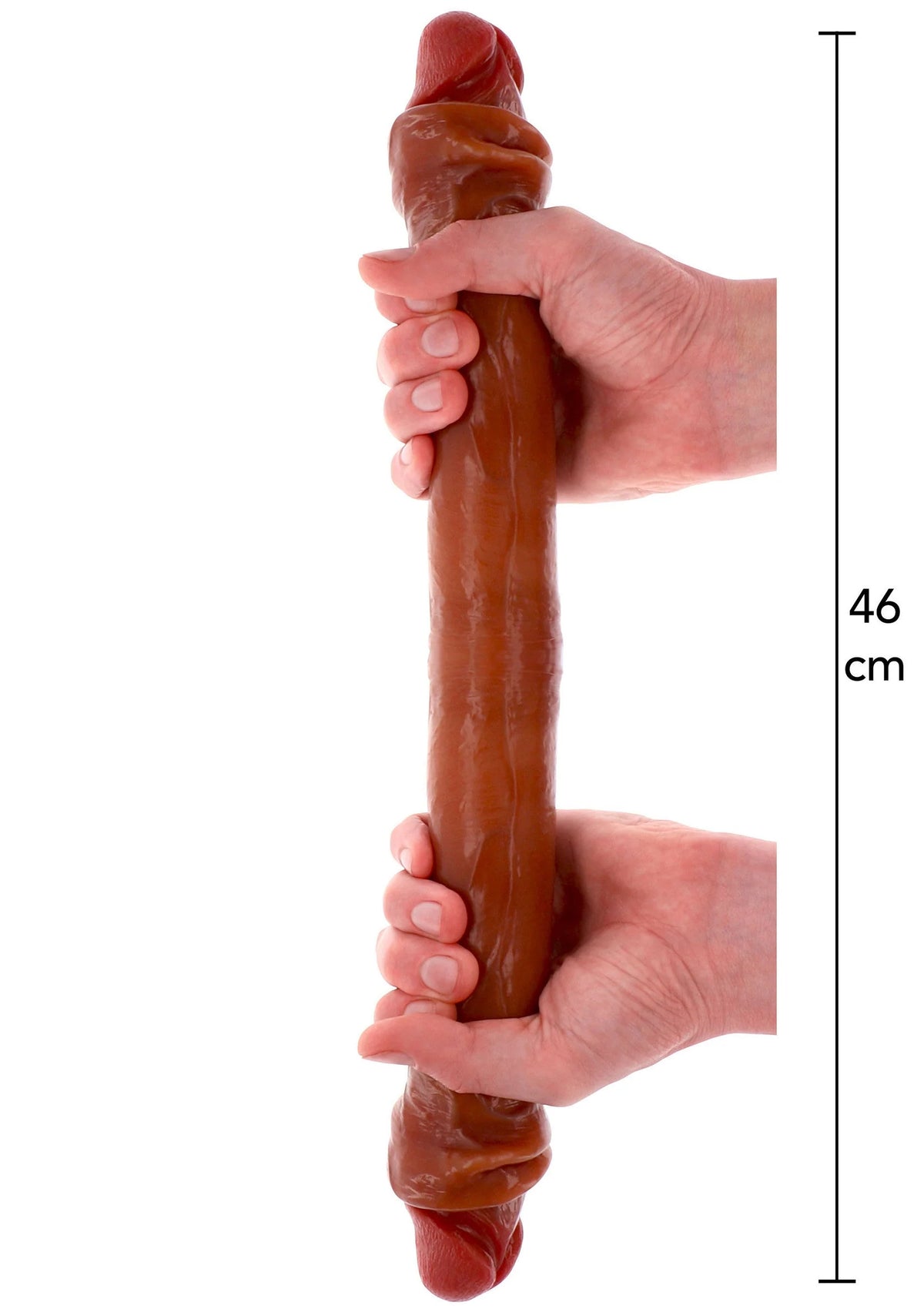 Bestel: Get Real Silicone Foreskin Double Dong 46 cm by ToyJoy - bij Happytoys.nl, happytoys.be, Happytoys.ae: erotische sex webshop | liever Happy dan Easy âââââ - Default Title - 11208 - CARAMEL