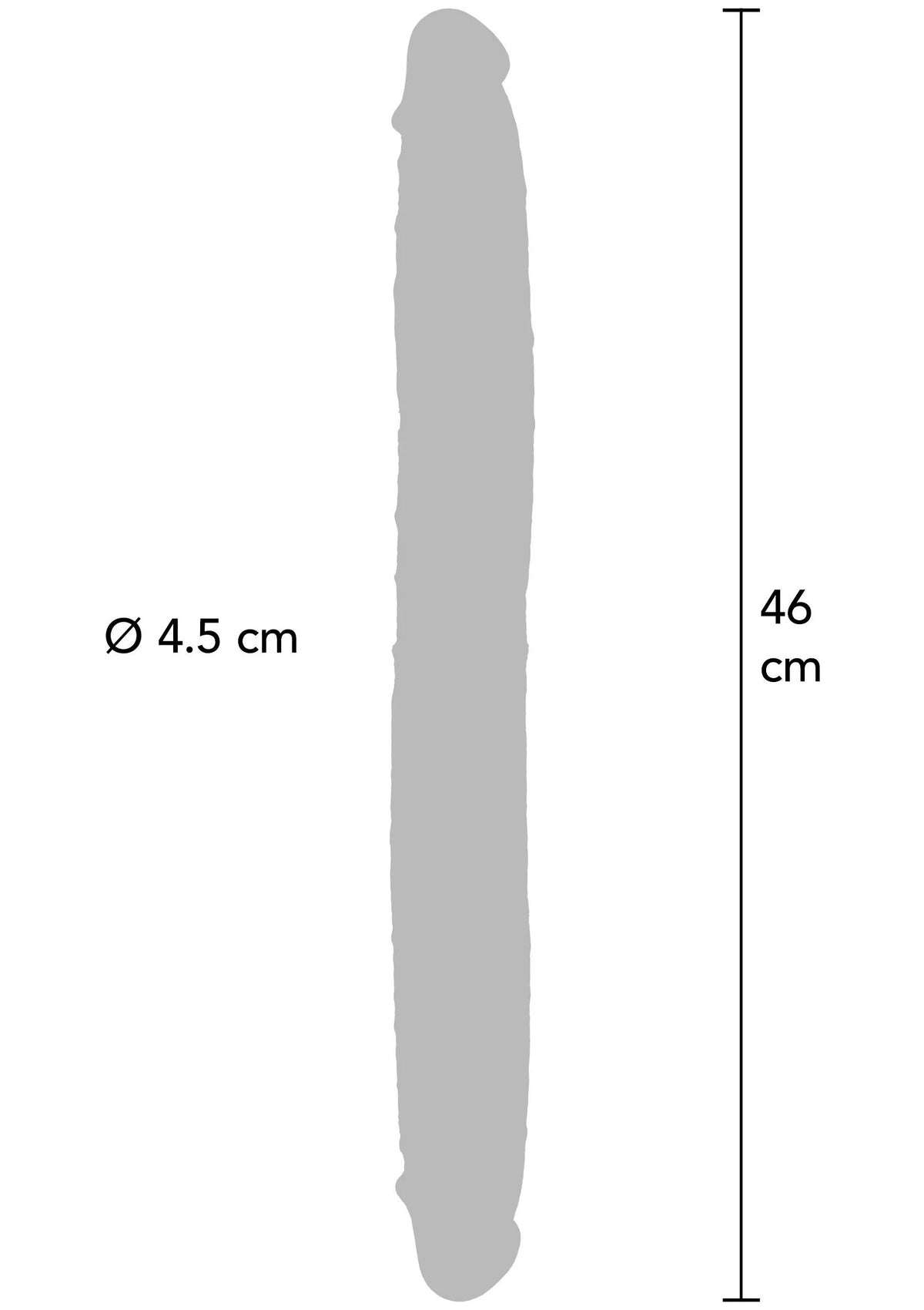 Bestel: Get Real Silicone Foreskin Double Dong 46 cm by ToyJoy - bij Happytoys.nl, happytoys.be, Happytoys.ae: erotische sex webshop | liever Happy dan Easy âââââ