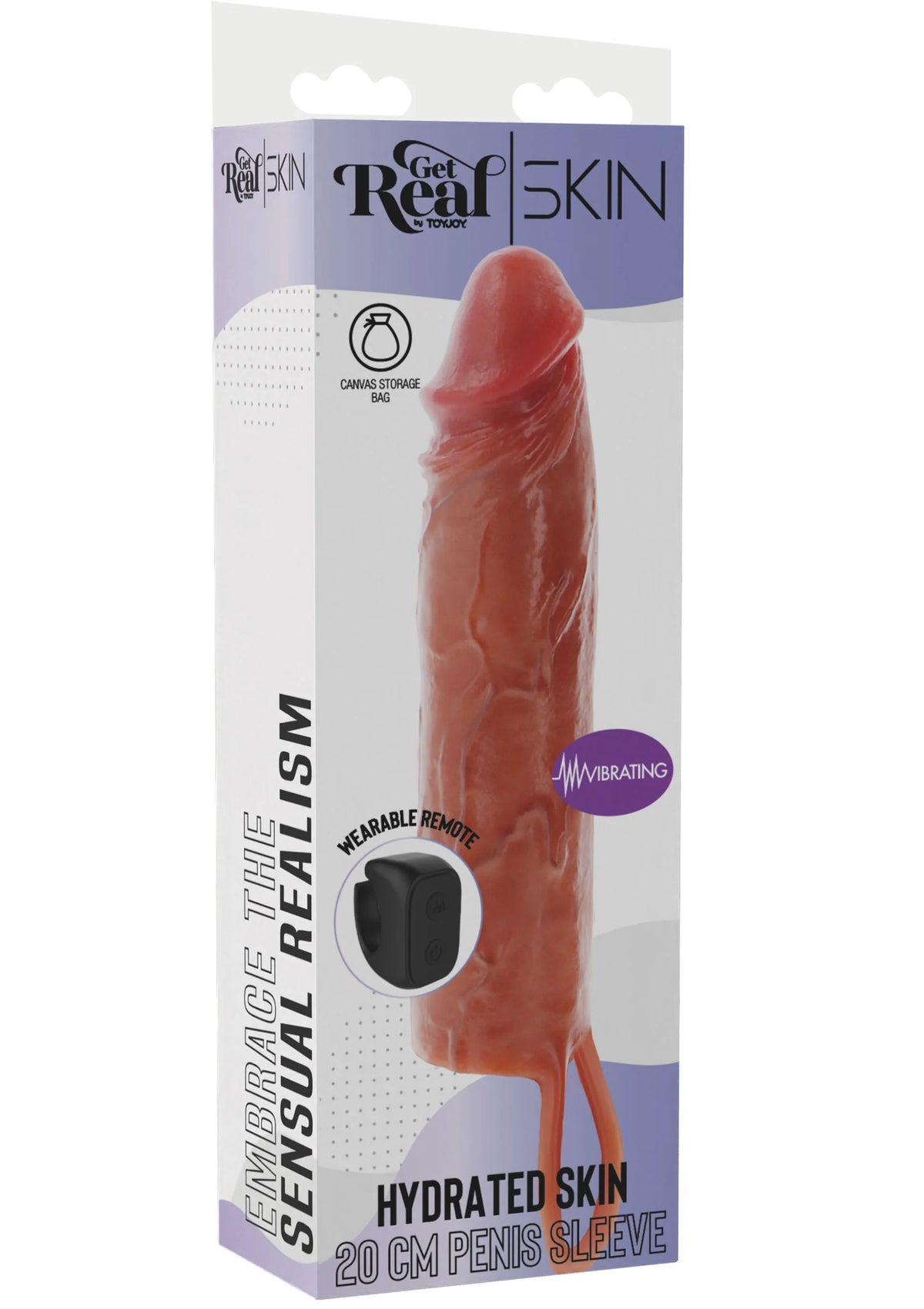 Bestel: Hydrated Skin Penis Silicone Sleeve Vibrating 20 cm by ToyJoy - bij Happytoys.nl, happytoys.be, Happytoys.ae: erotische sex webshop | liever Happy dan Easy ⭐⭐⭐⭐⭐