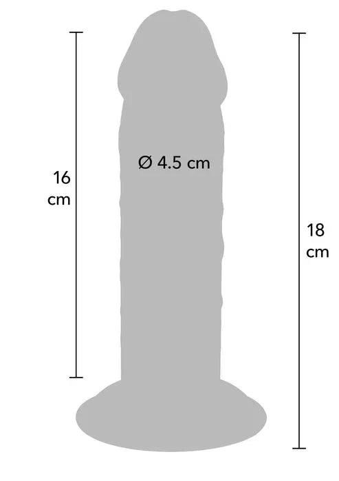 Bestel: Deluxe Dual Density Thick Dong TPE 18 cm by ToyJoy - bij Happytoys.nl, happytoys.be, Happytoys.ae: erotische sex webshop | liever Happy dan Easy âââââ