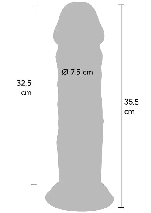 Bestel: Deluxe Dual Density Thick Dong TPE 35.5cm by ToyJoy - bij Happytoys.nl, happytoys.be, Happytoys.ae: erotische sex webshop | liever Happy dan Easy âââââ