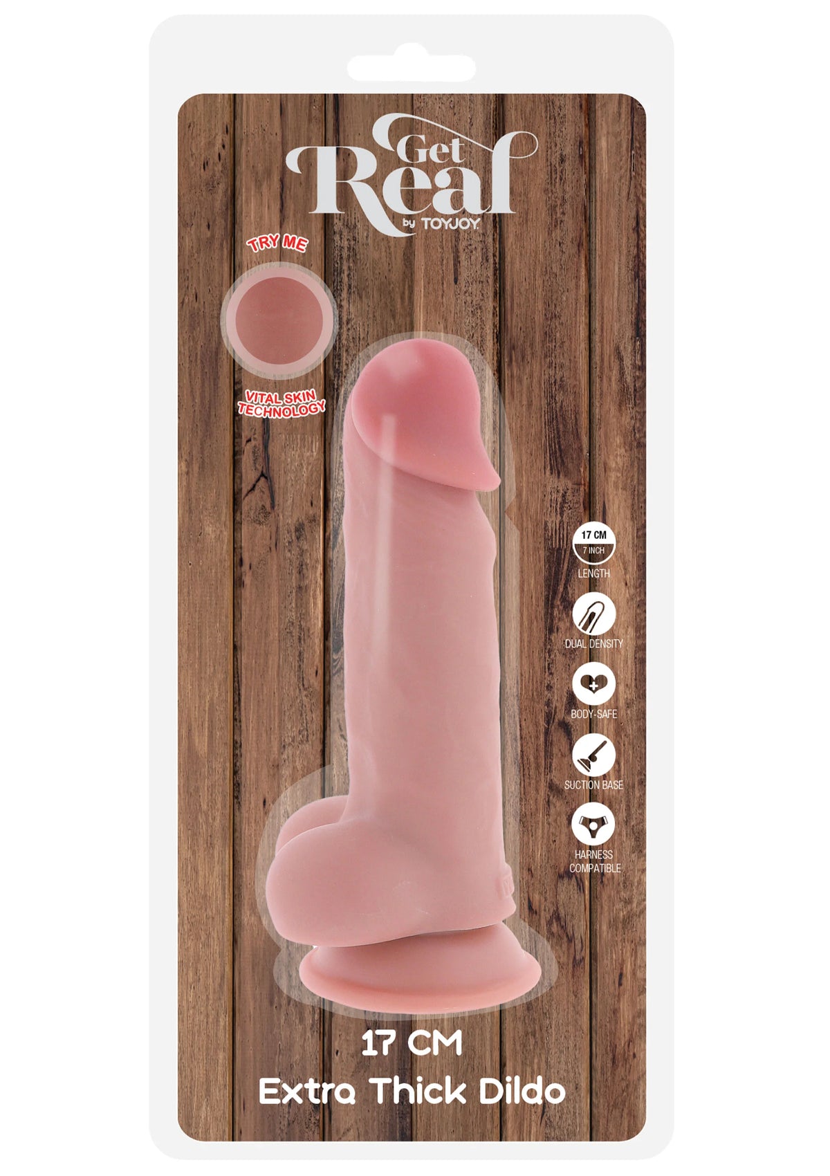 Bestel: Deluxe Dual Density Thick Dildo TPE 17 cm - bij Happytoys.nl, happytoys.be, Happytoys.ae: erotische sex webshop | liever Happy dan Easy âââââ