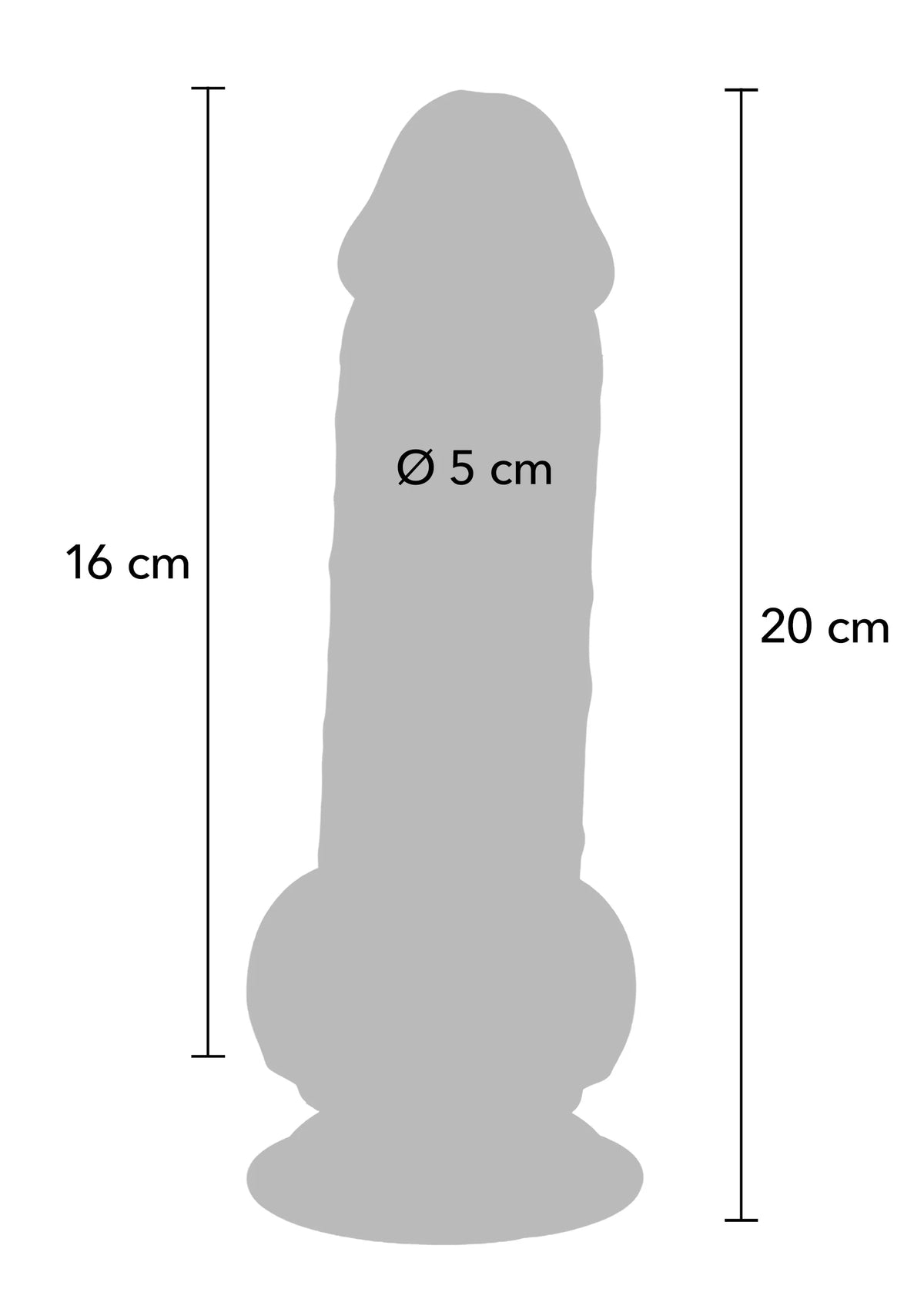 Bestel: Deluxe Dual Density Thick Dildo TPE 20 cm by ToyJoy Get Real - dildo bij Happytoys.nl, happytoys.be, Happytoys.ae: erotische sex webshop | liever Happy dan Easy âââââ
