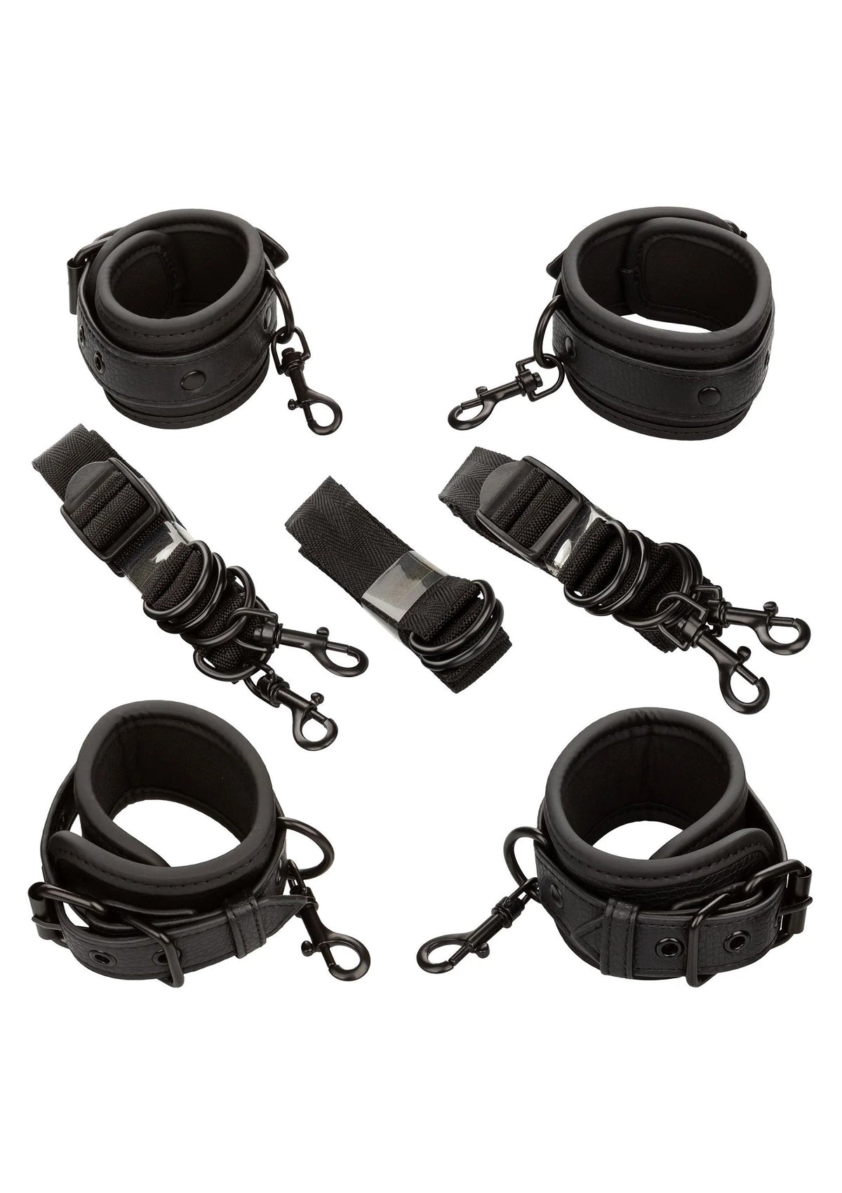 Bestel: Nocturnal Bed Restraints by CalExotics - bij Happytoys.nl, happytoys.be, Happytoys.ae: erotische sex webshop | liever Happy dan Easy ⭐⭐⭐⭐⭐ - Default Title - 11936 - BLACK