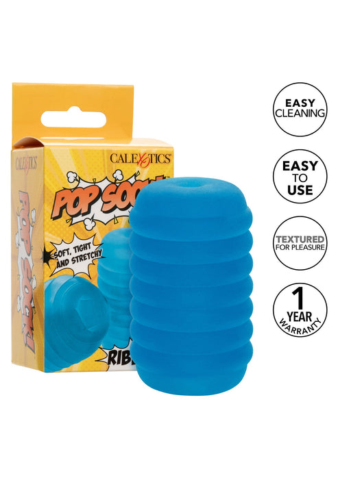 Bestel: Pop Sock Ribbed stroker by CalExotics Pop Socks - bij Happytoys.nl, happytoys.be, Happytoys.ae: erotische sex webshop | liever Happy dan Easy ⭐⭐⭐⭐⭐
