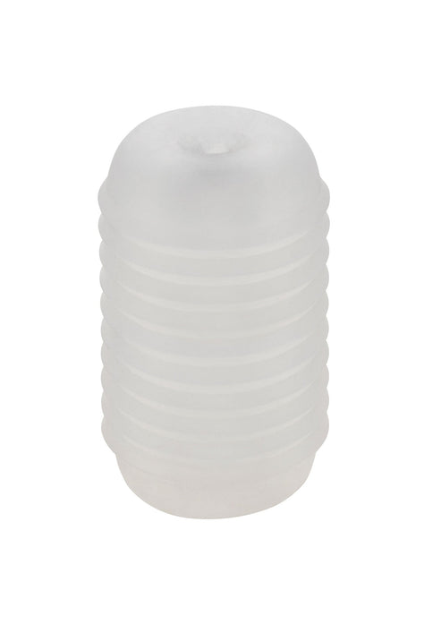Bestel: Pop Sock Ribbed stroker by CalExotics Pop Socks - bij Happytoys.nl, happytoys.be, Happytoys.ae: erotische sex webshop | liever Happy dan Easy ⭐⭐⭐⭐⭐ - Transparant - 11957 - CLEAR