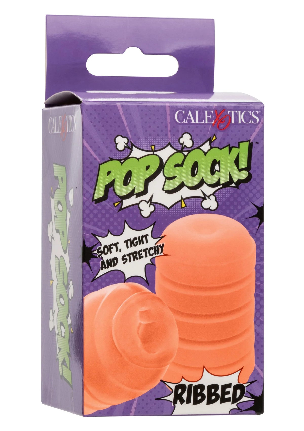 Bestel: Pop Sock Ribbed stroker by CalExotics Pop Socks - bij Happytoys.nl, happytoys.be, Happytoys.ae: erotische sex webshop | liever Happy dan Easy ⭐⭐⭐⭐⭐
