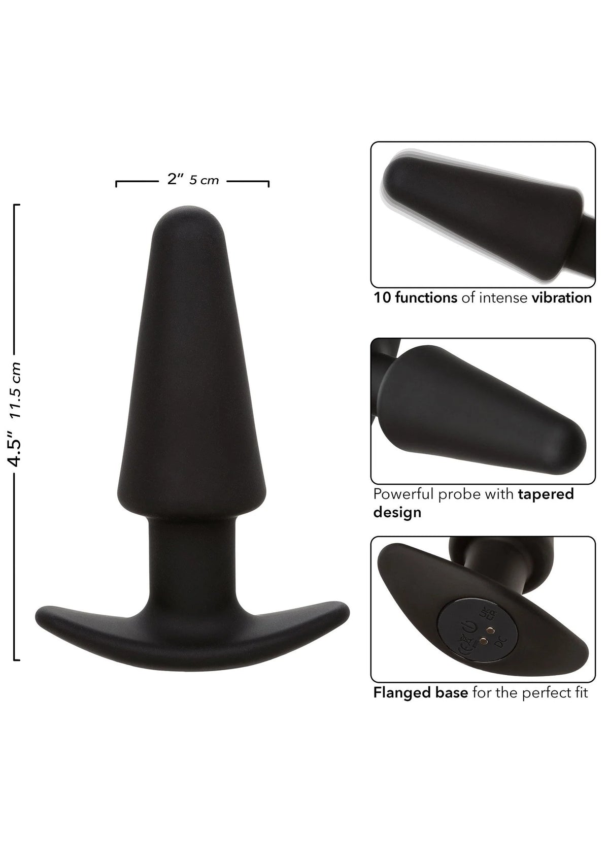 Bestel: Rock Bottom Tapered Anal Probe Butt Plug by CalEcotics - buttplugs bij Happytoys.nl, happytoys.be, Happytoys.ae: erotische sex webshop | liever Happy dan Easy âââââ