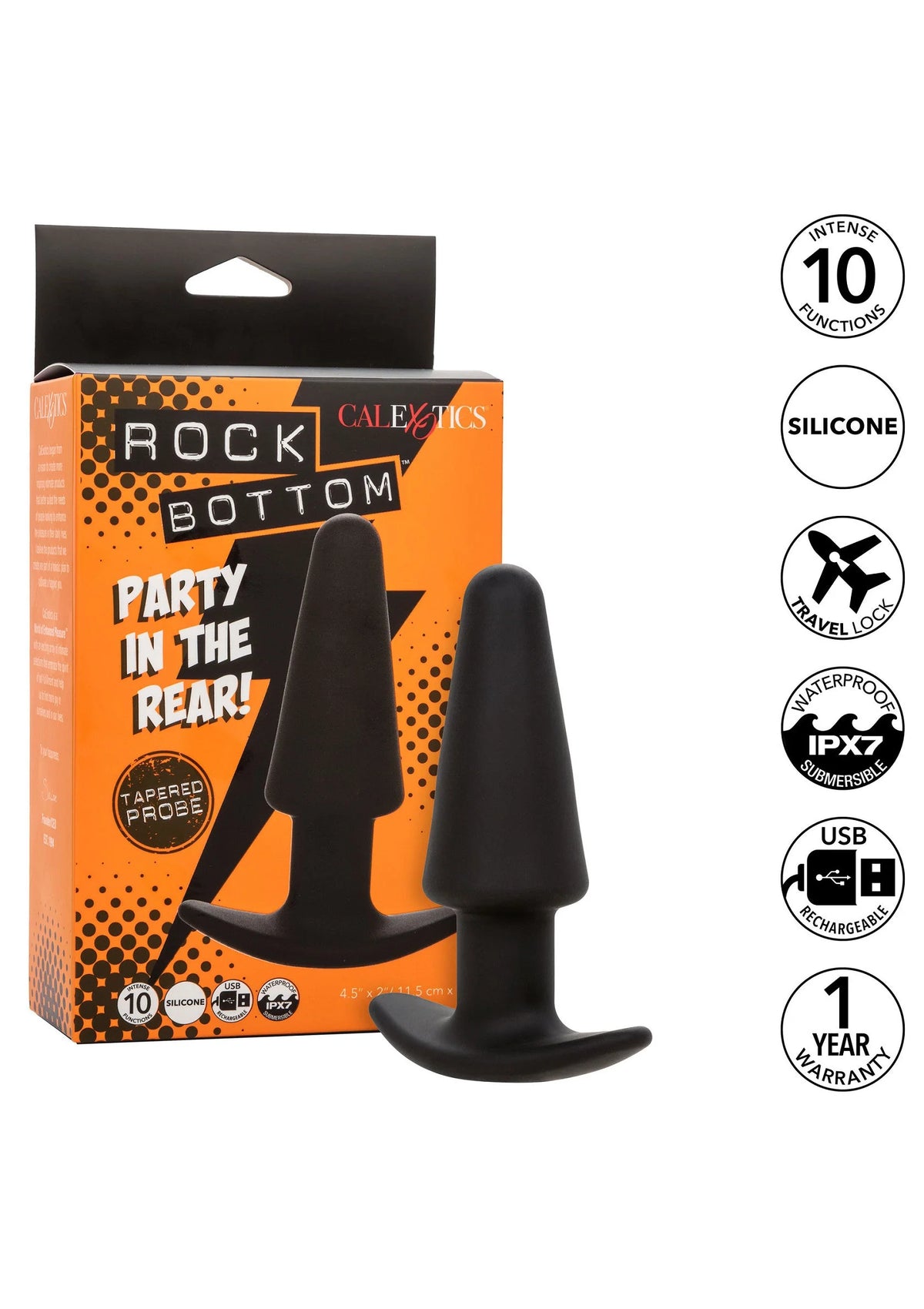 Bestel: Rock Bottom Tapered Anal Probe Butt Plug by CalEcotics - buttplugs bij Happytoys.nl, happytoys.be, Happytoys.ae: erotische sex webshop | liever Happy dan Easy âââââ
