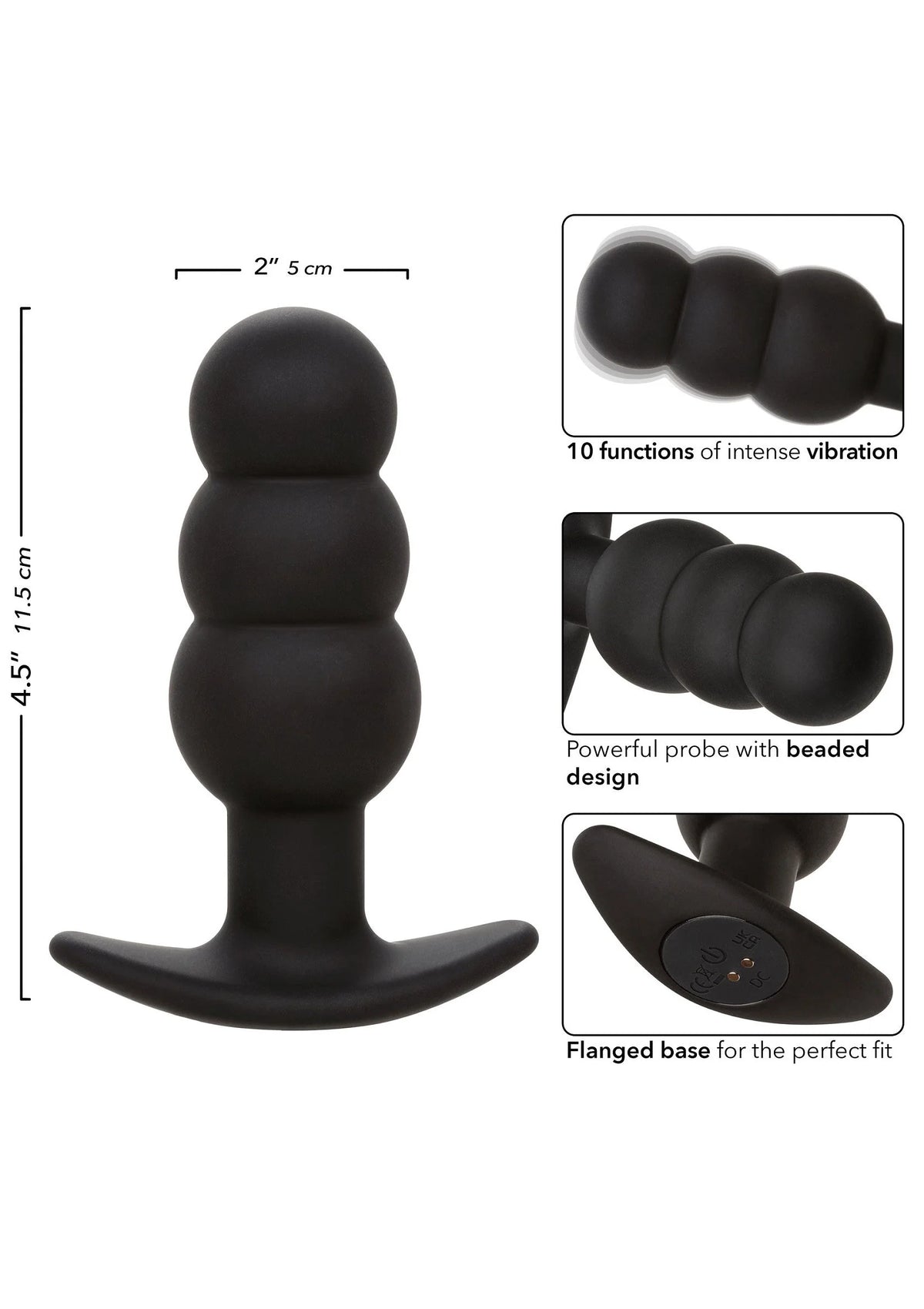 Bestel: Rock Bottom Beaded Probe by CalExotics - bij Happytoys.nl, happytoys.be, Happytoys.ae: erotische sex webshop | liever Happy dan Easy ⭐⭐⭐⭐⭐
