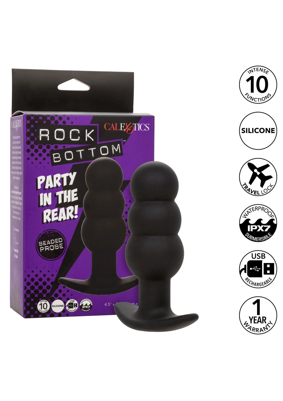 Bestel: Rock Bottom Beaded Probe by CalExotics - bij Happytoys.nl, happytoys.be, Happytoys.ae: erotische sex webshop | liever Happy dan Easy ⭐⭐⭐⭐⭐