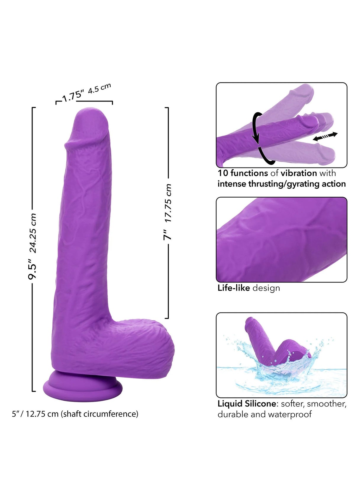Bestel: Gyrating & Thrusting Studs by CalExotics - bij Happytoys.nl, happytoys.be, Happytoys.ae: erotische sex webshop | liever Happy dan Easy ⭐⭐⭐⭐⭐