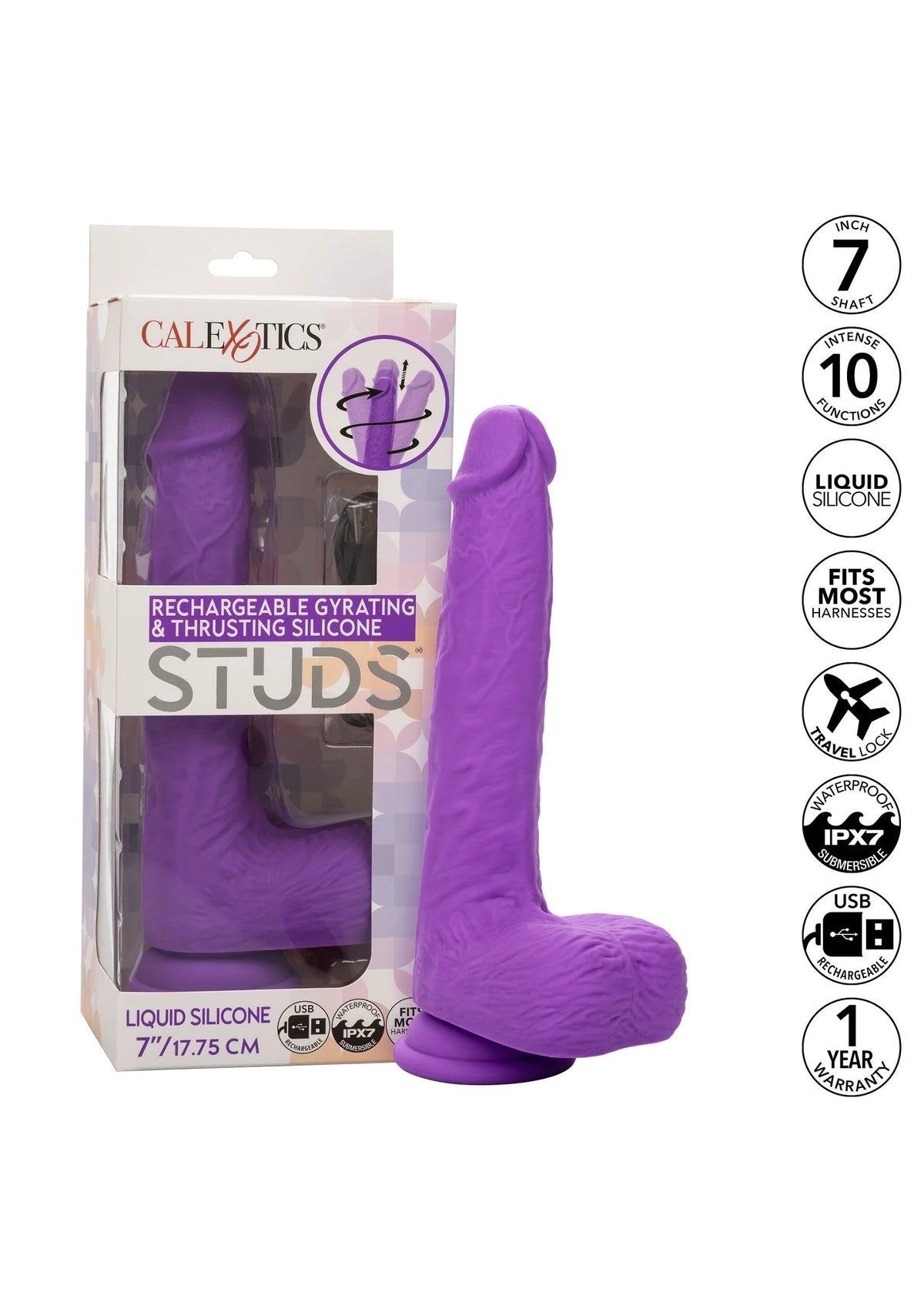 Bestel: Gyrating & Thrusting Studs by CalExotics - bij Happytoys.nl, happytoys.be, Happytoys.ae: erotische sex webshop | liever Happy dan Easy ⭐⭐⭐⭐⭐