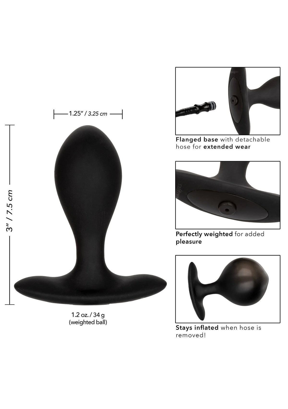 Bestel: Silicone Inflatable Plug by CalExotics Anal - bij Happytoys.nl, happytoys.be, Happytoys.ae: erotische sex webshop | liever Happy dan Easy âââââ
