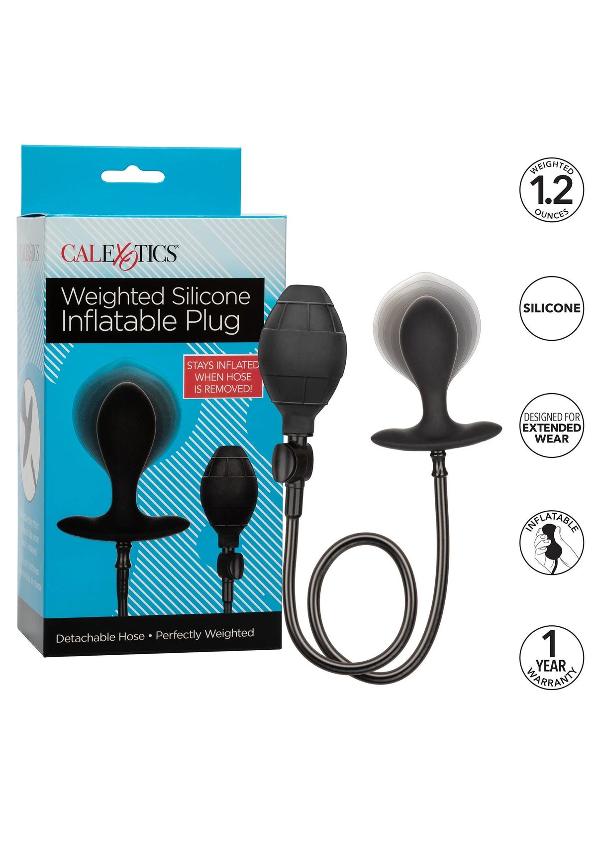 Bestel: Silicone Inflatable Plug by CalExotics Anal - bij Happytoys.nl, happytoys.be, Happytoys.ae: erotische sex webshop | liever Happy dan Easy âââââ