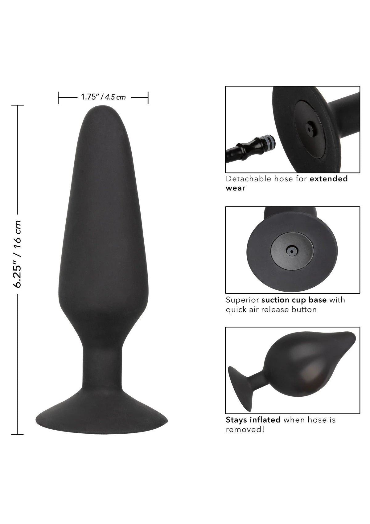 Bestel: XL Silicone Inflatable Plug - bij Happytoys.nl, happytoys.be, Happytoys.ae: erotische sex webshop | liever Happy dan Easy ⭐⭐⭐⭐⭐