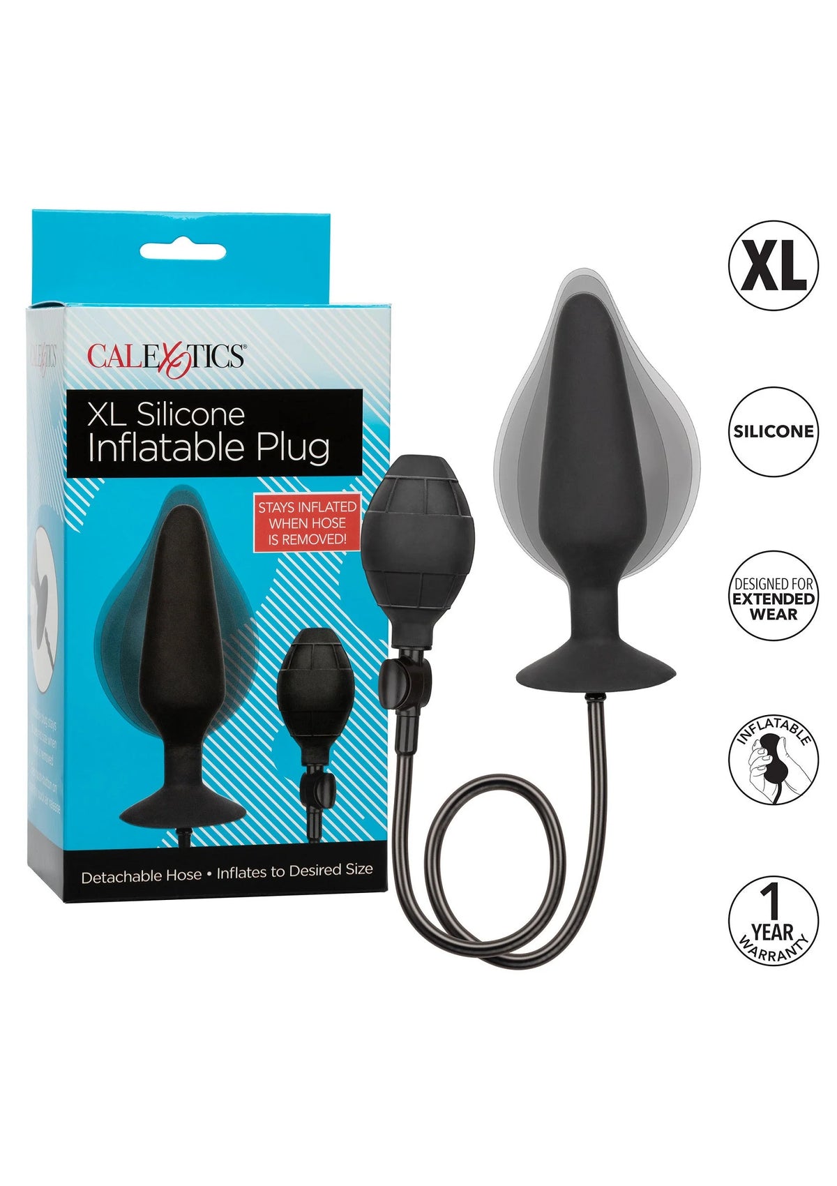 Bestel: XL Silicone Inflatable Plug - bij Happytoys.nl, happytoys.be, Happytoys.ae: erotische sex webshop | liever Happy dan Easy ⭐⭐⭐⭐⭐