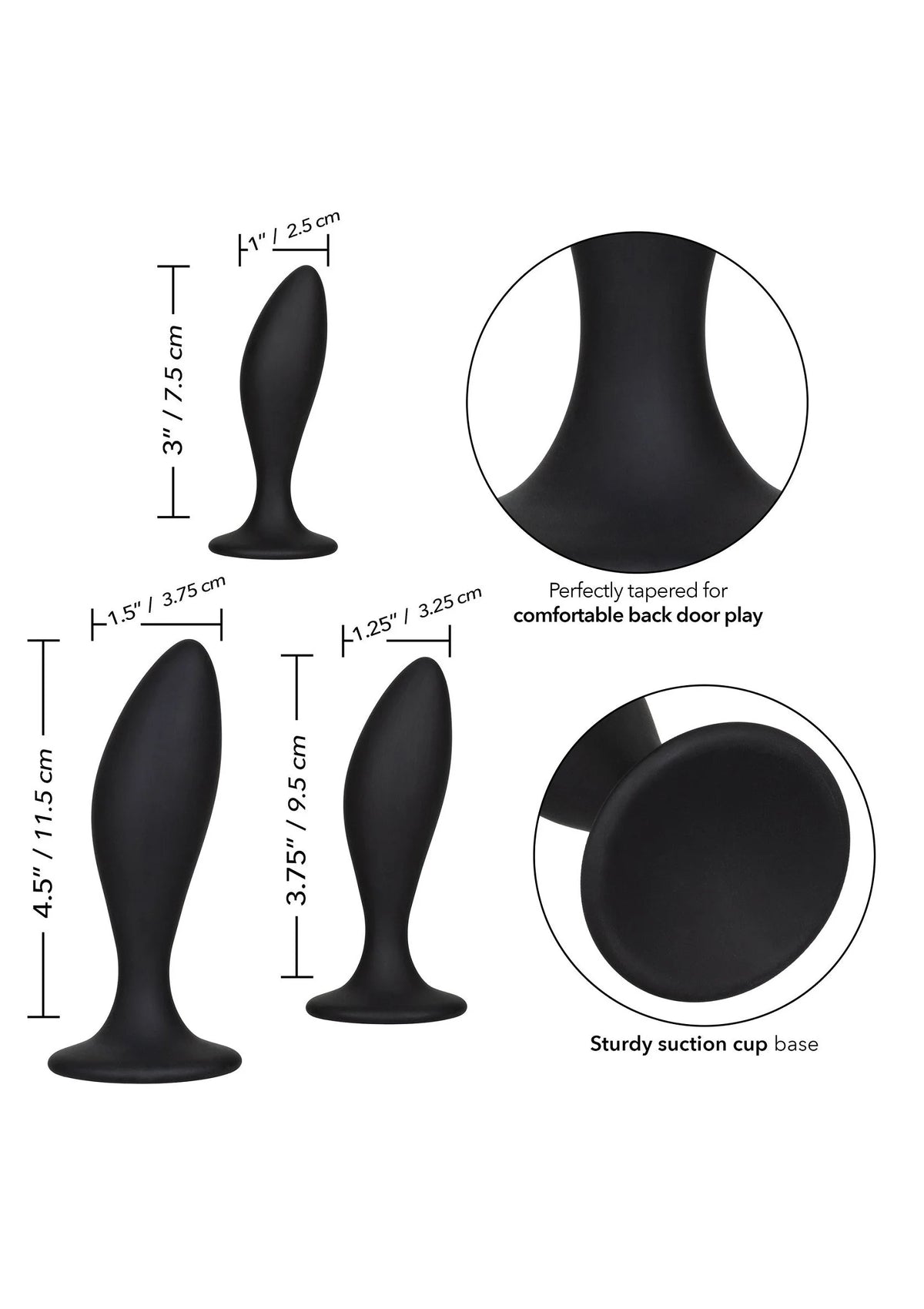 Bestel: Silicone Anal Curve Kit by CalExotics - bij Happytoys.nl, happytoys.be, Happytoys.ae: erotische sex webshop | liever Happy dan Easy ⭐⭐⭐⭐⭐