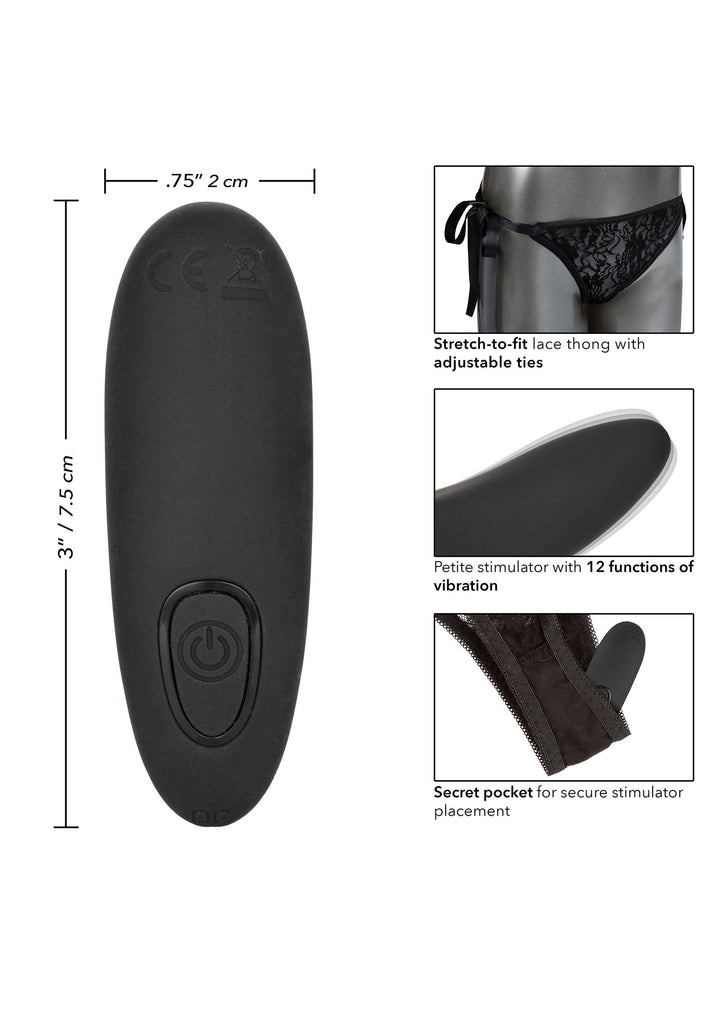 Bestel: Remote Control Lace Thong Set by CalExotics Remote Controlled Vibes - bij Happytoys.nl, happytoys.be, Happytoys.ae: erotische sex webshop | liever Happy dan Easy ⭐⭐⭐⭐⭐
