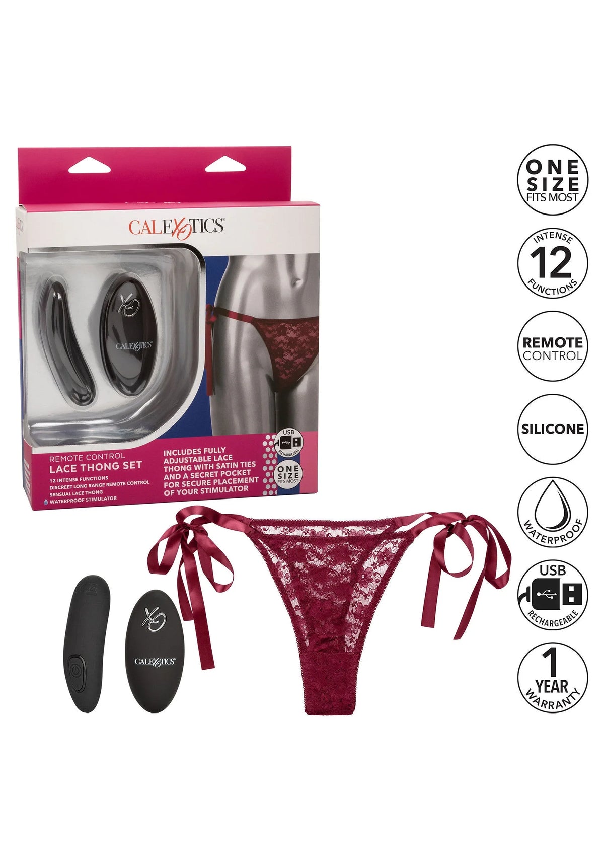 Bestel: Remote Control Lace Thong Set by CalExotics Remote Controlled Vibes - bij Happytoys.nl, happytoys.be, Happytoys.ae: erotische sex webshop | liever Happy dan Easy ⭐⭐⭐⭐⭐