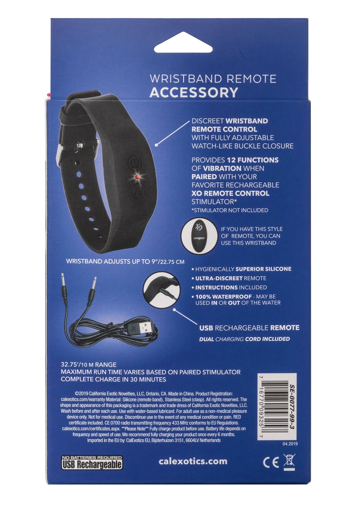 Bestel: Wristband Remote Accessory by CalExotics - bij Happytoys.nl, happytoys.be, Happytoys.ae: erotische sex webshop | liever Happy dan Easy ⭐⭐⭐⭐⭐