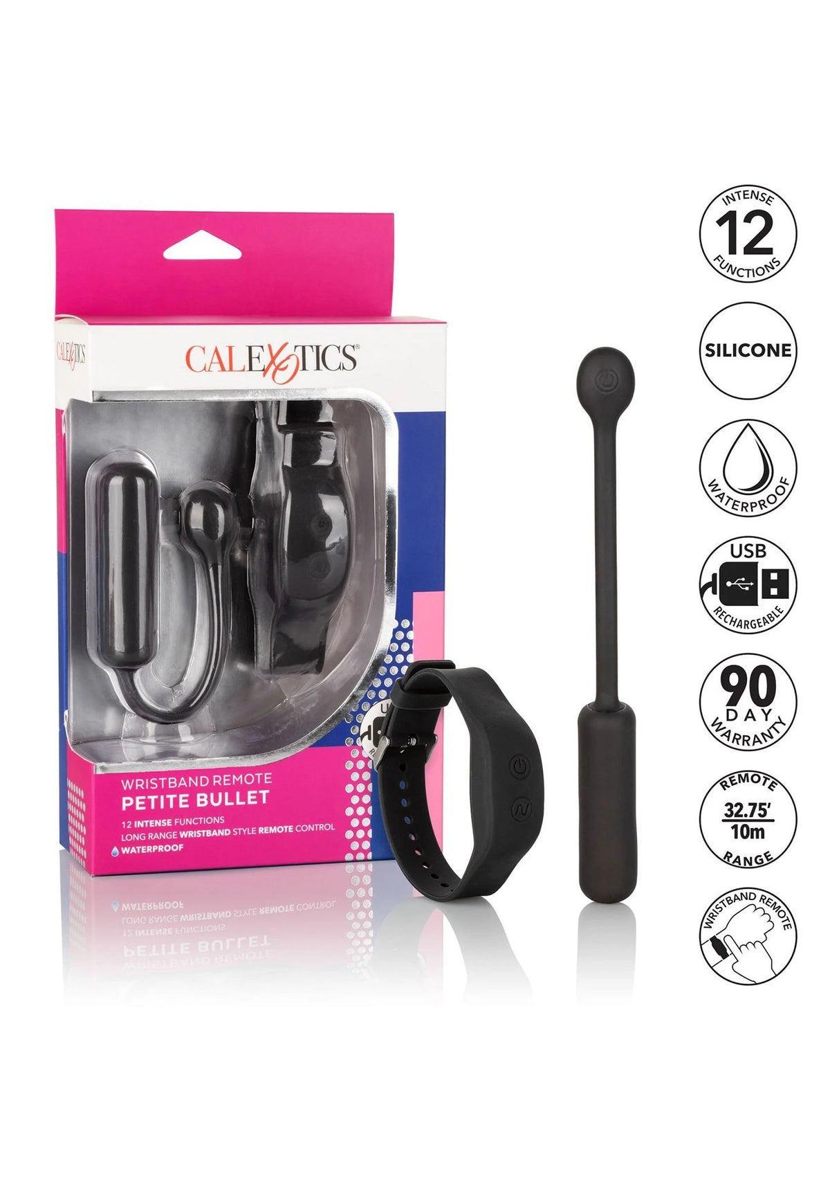 Bestel: Wristband Remote Petite Bullet by CalExotics - bij Happytoys.nl, happytoys.be, Happytoys.ae: erotische sex webshop | liever Happy dan Easy ⭐⭐⭐⭐⭐