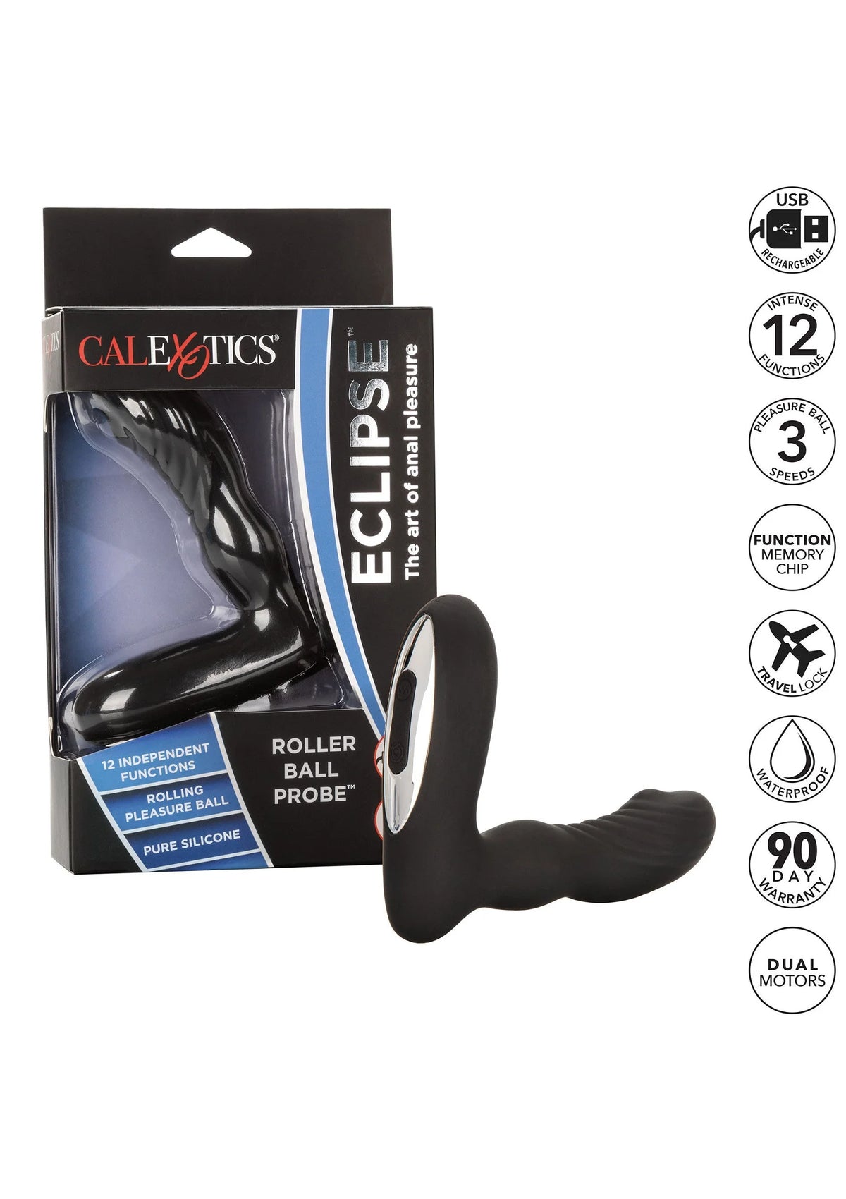Bestel: Eclipse Roller Ball Probe Anal Vibrator by CalExotics - bij Happytoys.nl, happytoys.be, Happytoys.ae: erotische sex webshop | liever Happy dan Easy ⭐⭐⭐⭐⭐